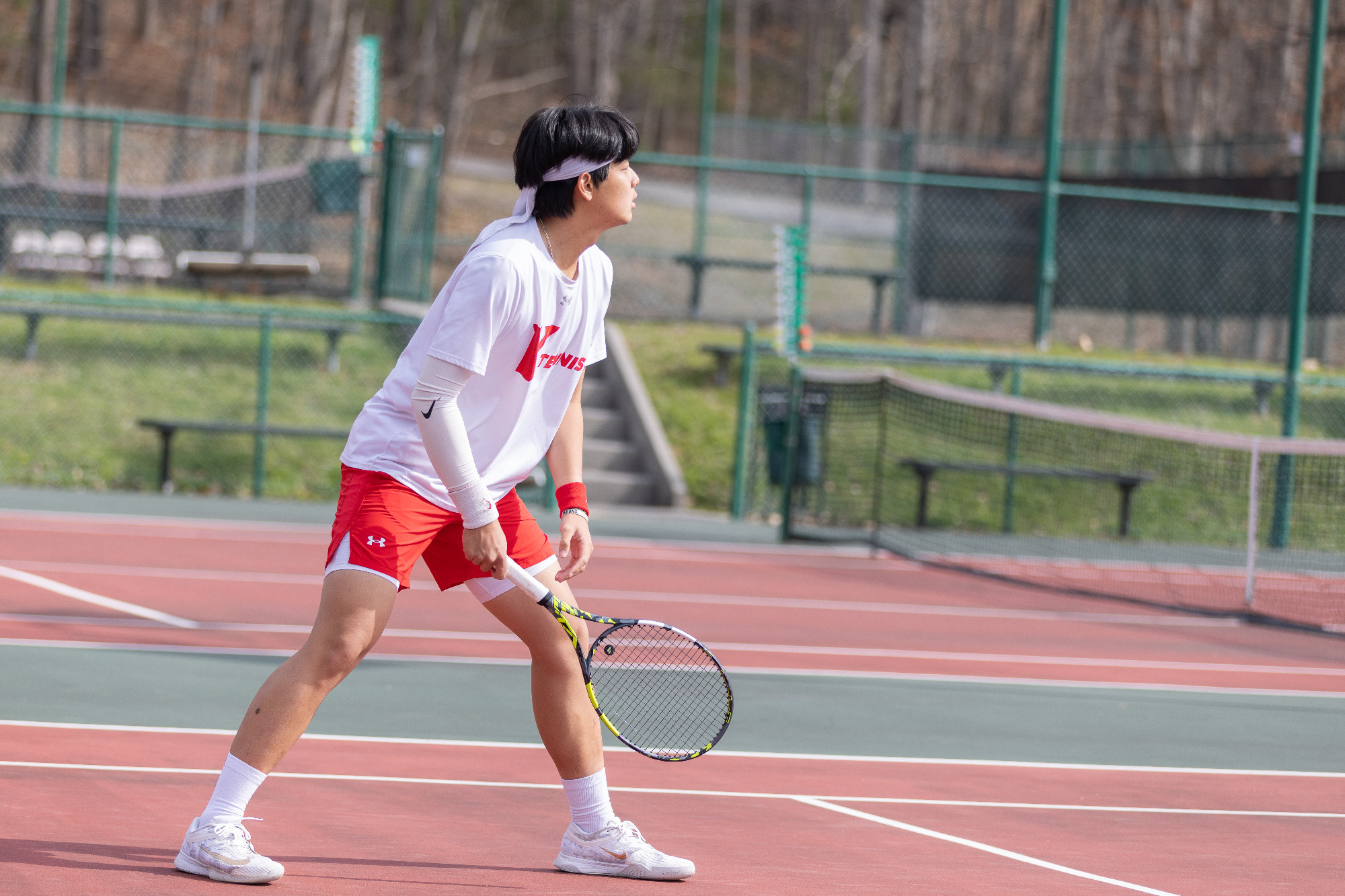 Chen waits for the serve vs. Mars Hill -- 2025-26
