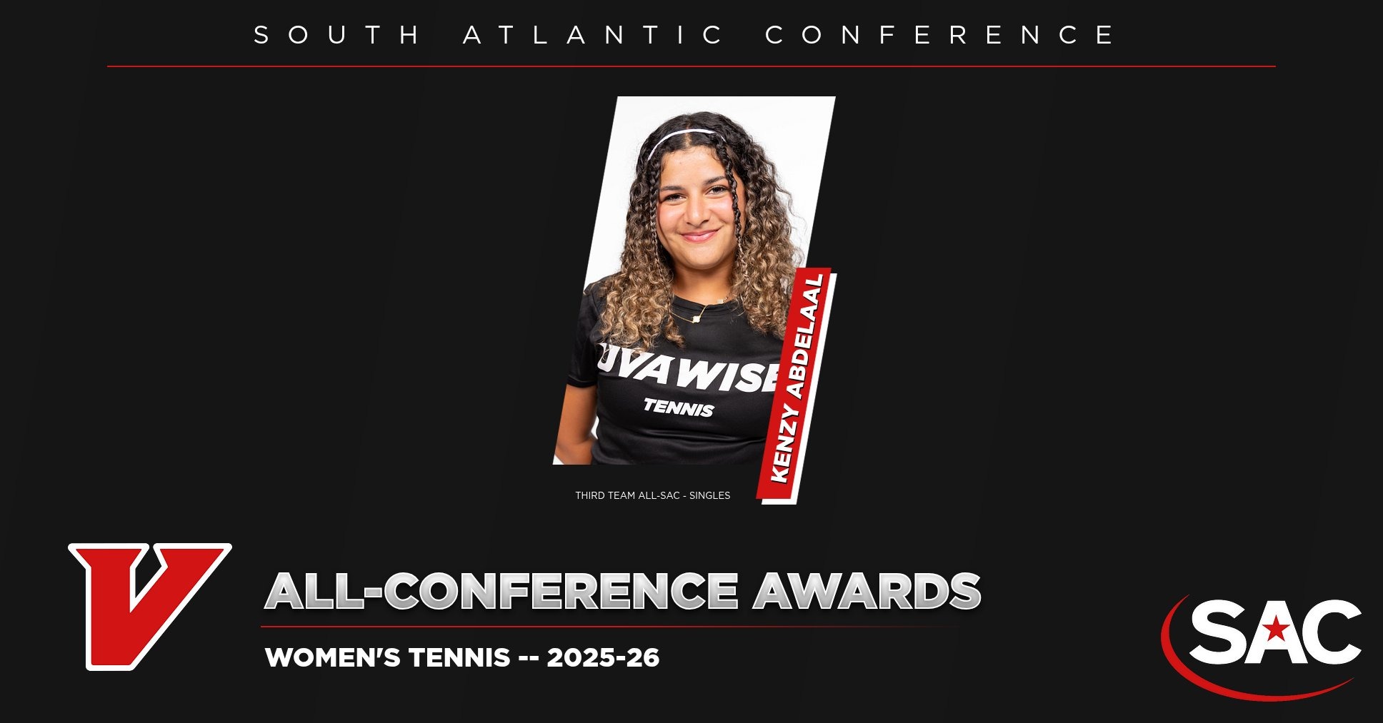 Kenzy Abdelaal named All-SAC Third Team - Singles graphic