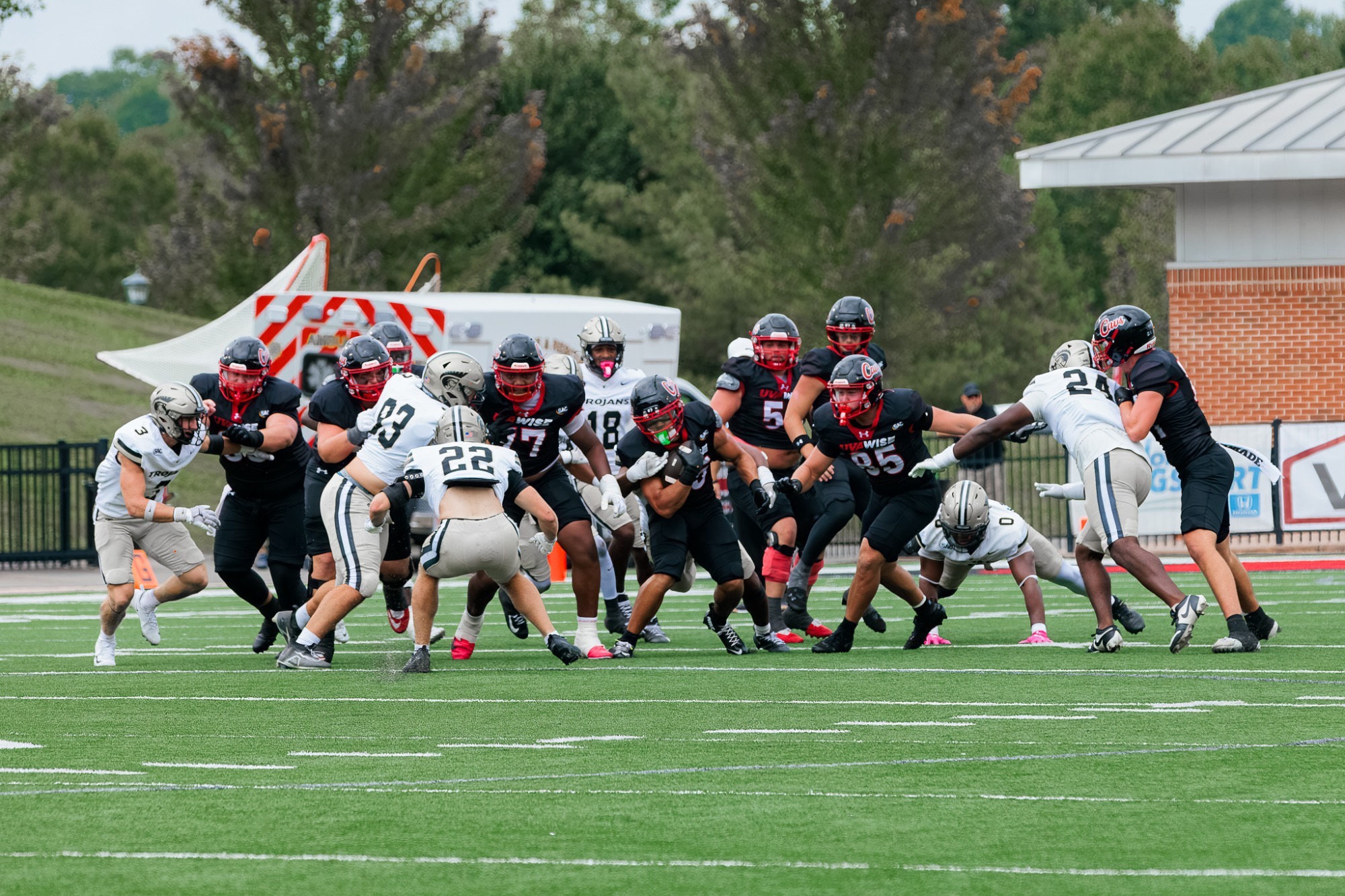 Evan Kennedy rushes with the ball vs. Anderson - 2026