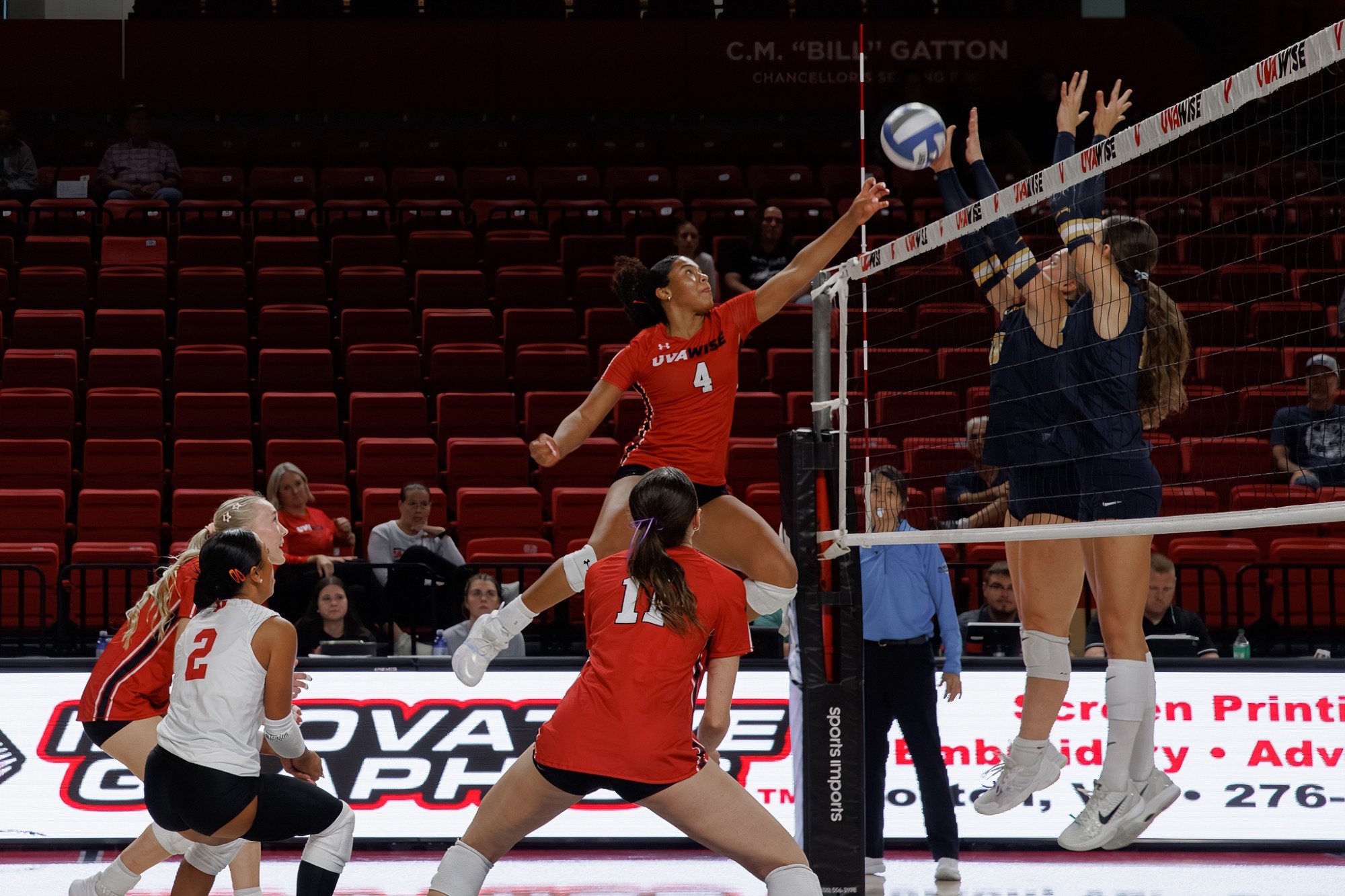 Skye Williams with the attack vs. Emory and Henry 9-15-2026