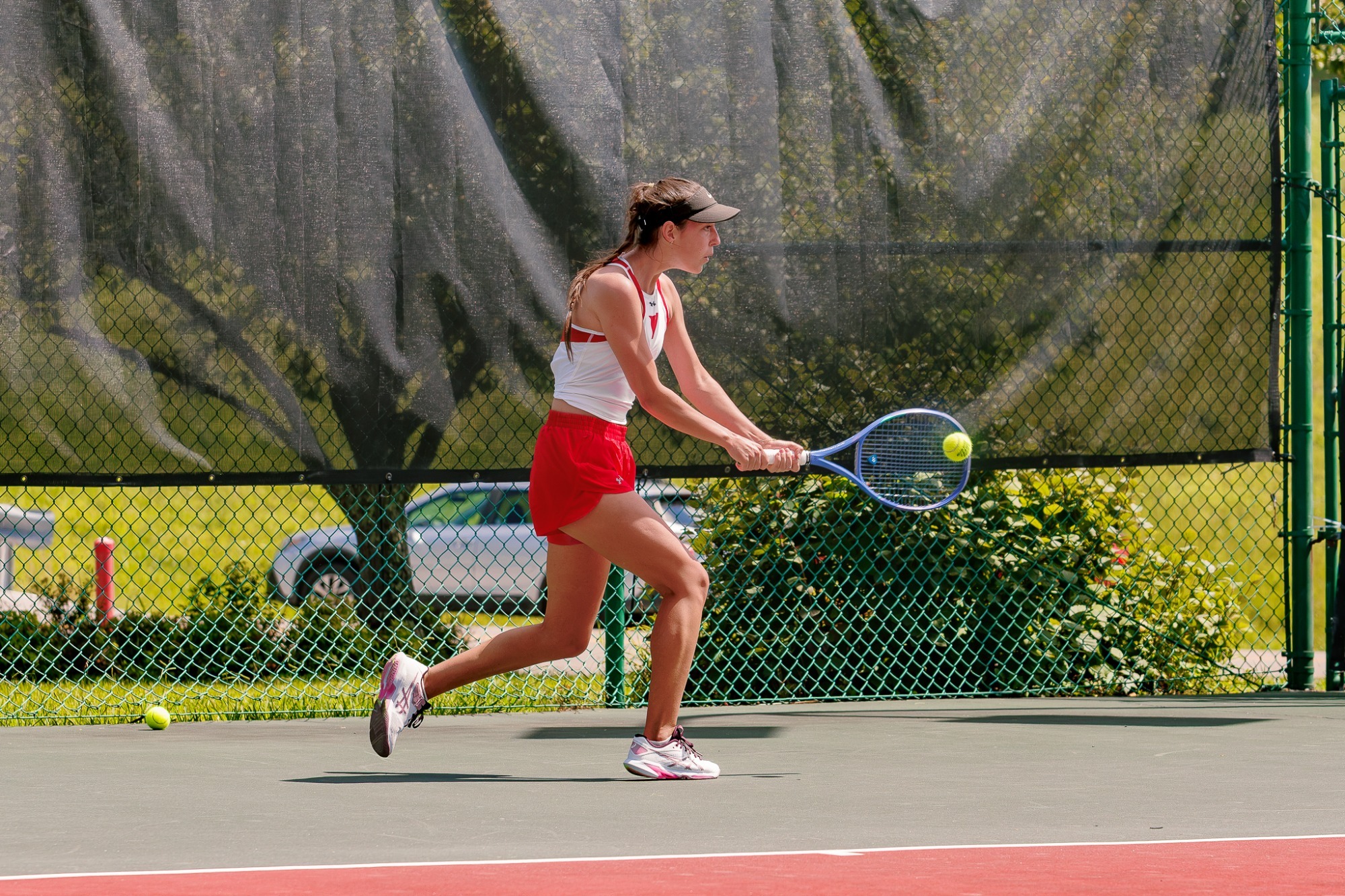 Women's Tennis Player at practice 2026-27
