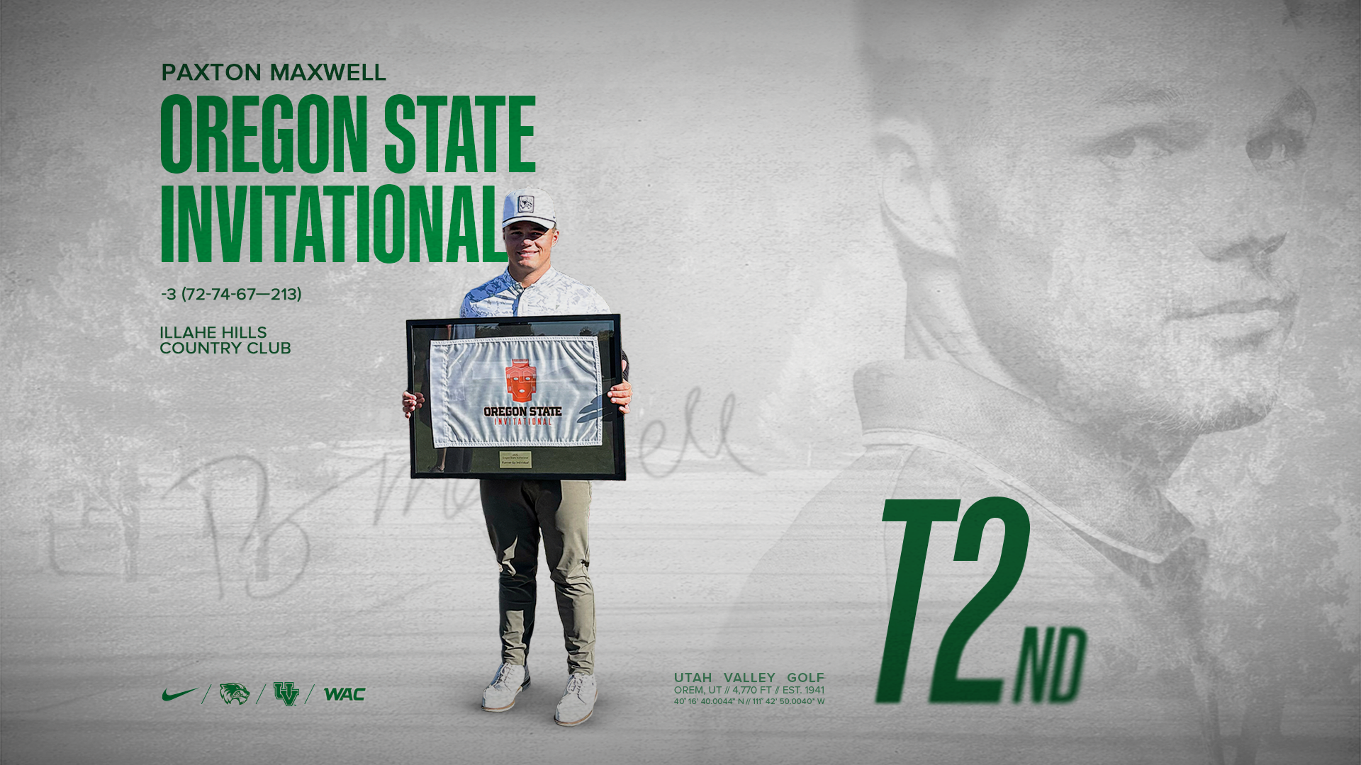 Paxton Maxwell Oregon State Invitational