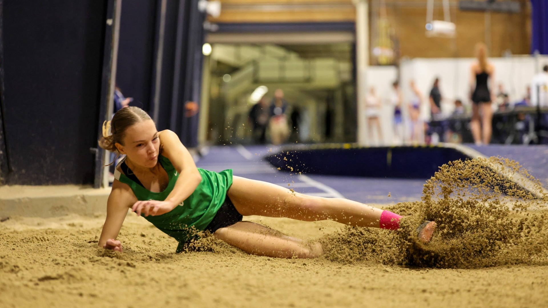 Maddie Passmore long jump at BYU