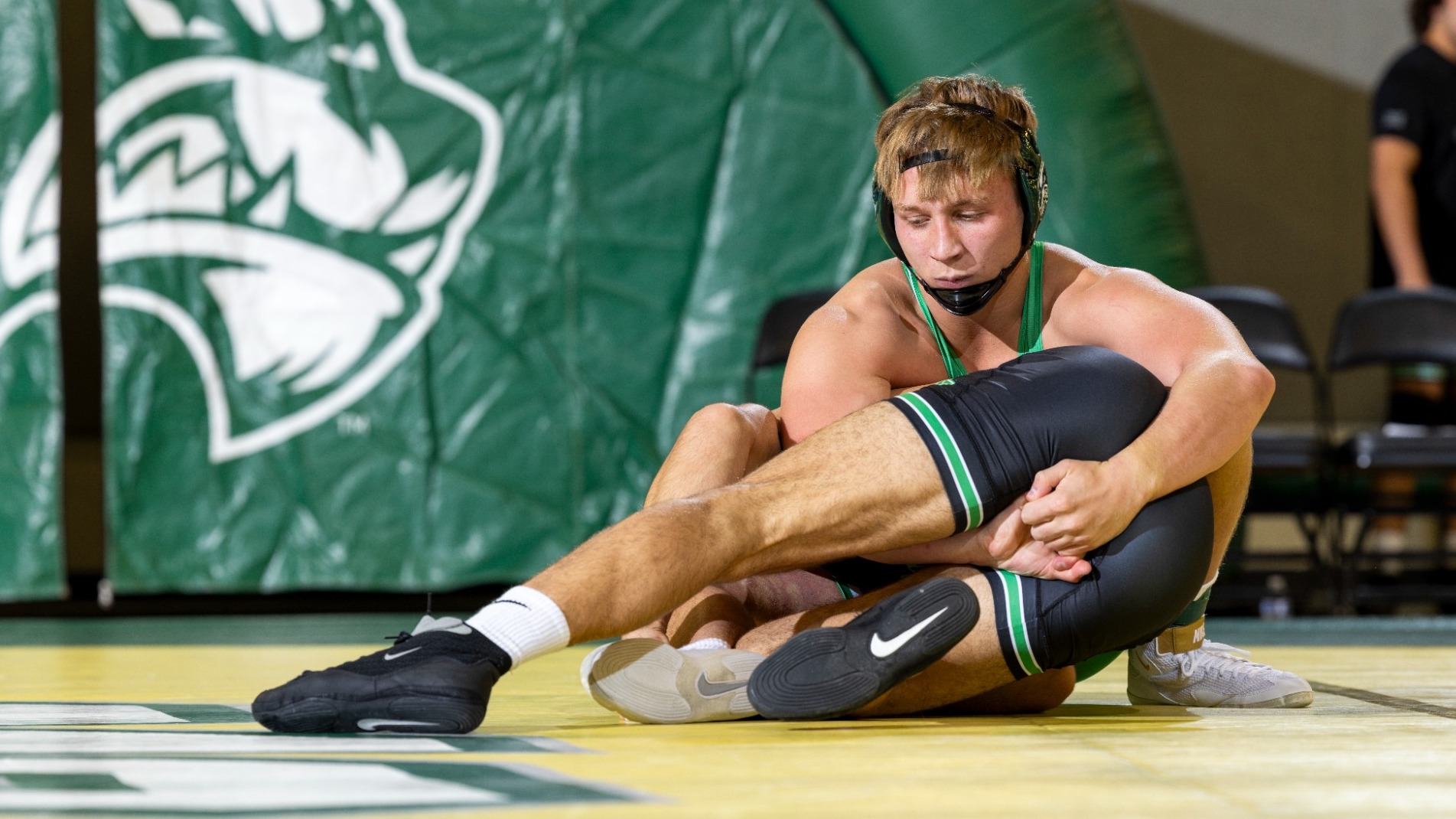 Hudson Rogers competes at 2024-25 UVU wrestle offs