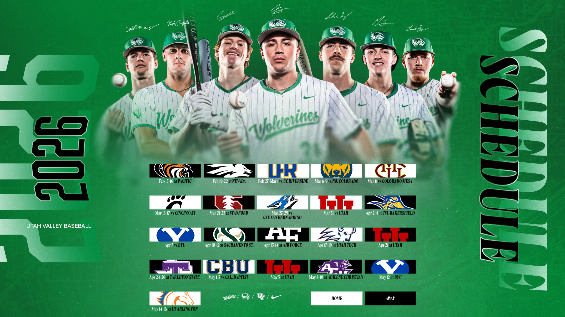 2026 Baseball Schedule Graphic