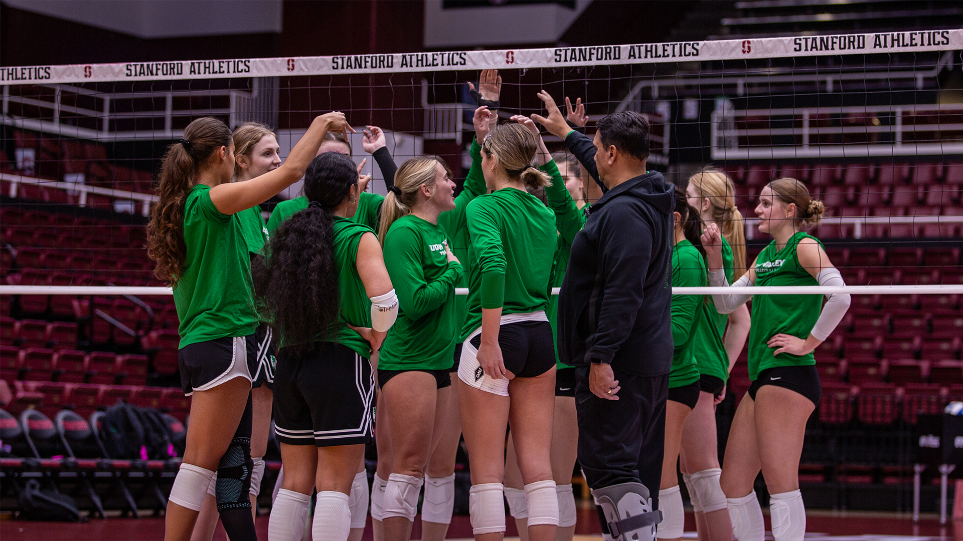 UVU huddle after practice