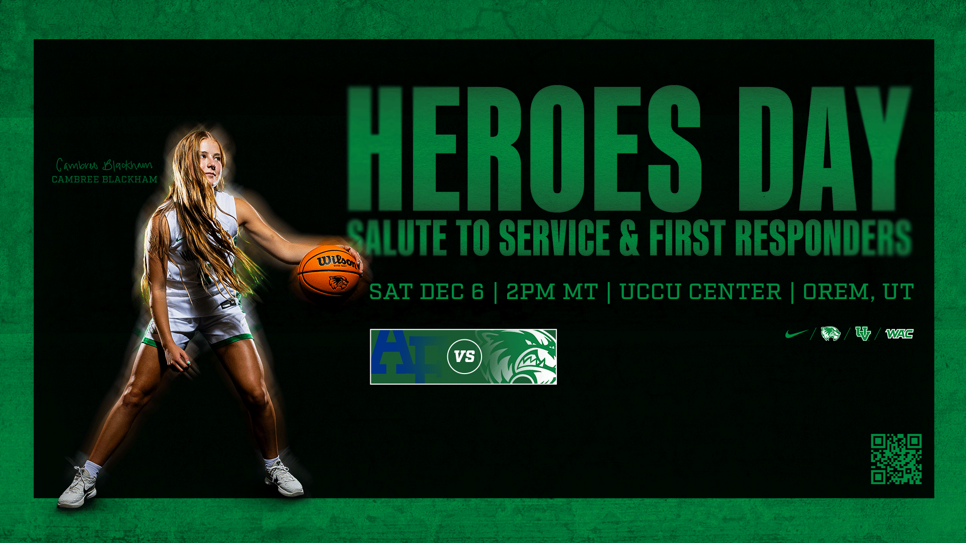 Cambree Blackham on Heroes Day