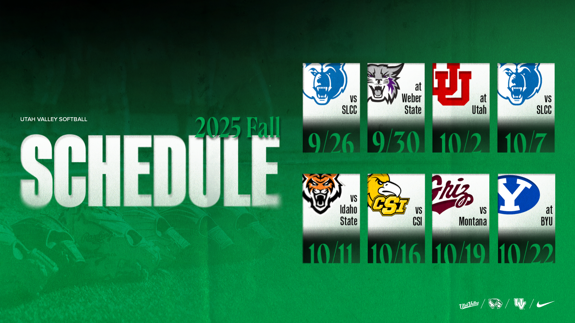 2025 Fall Softball Schedule