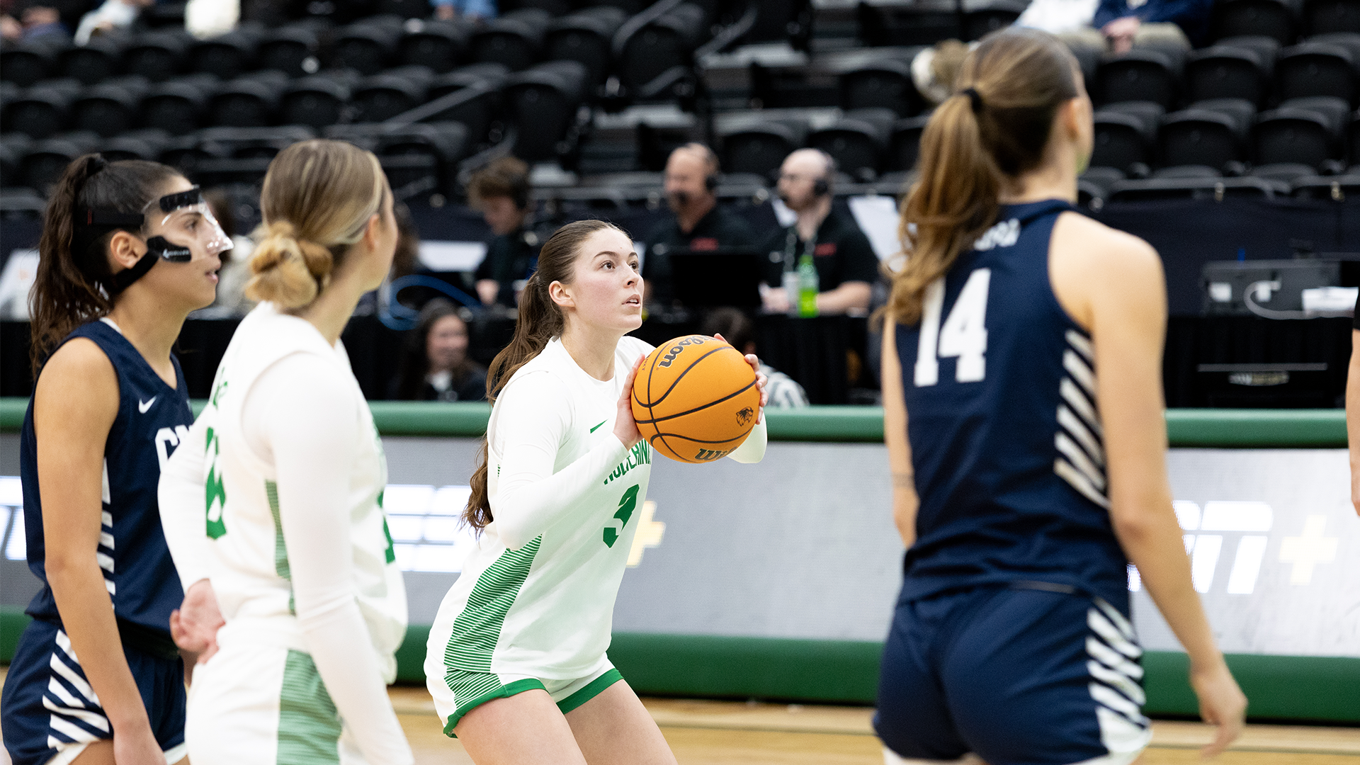 Amanda Barcello at the foul line