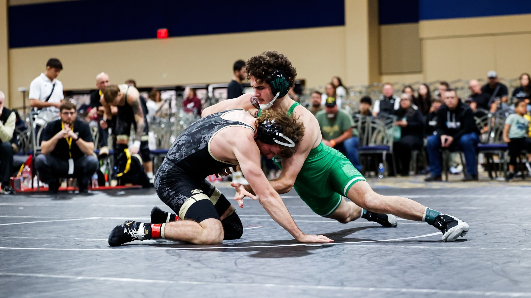 Mark Takara wrestles at Cliff Keen 