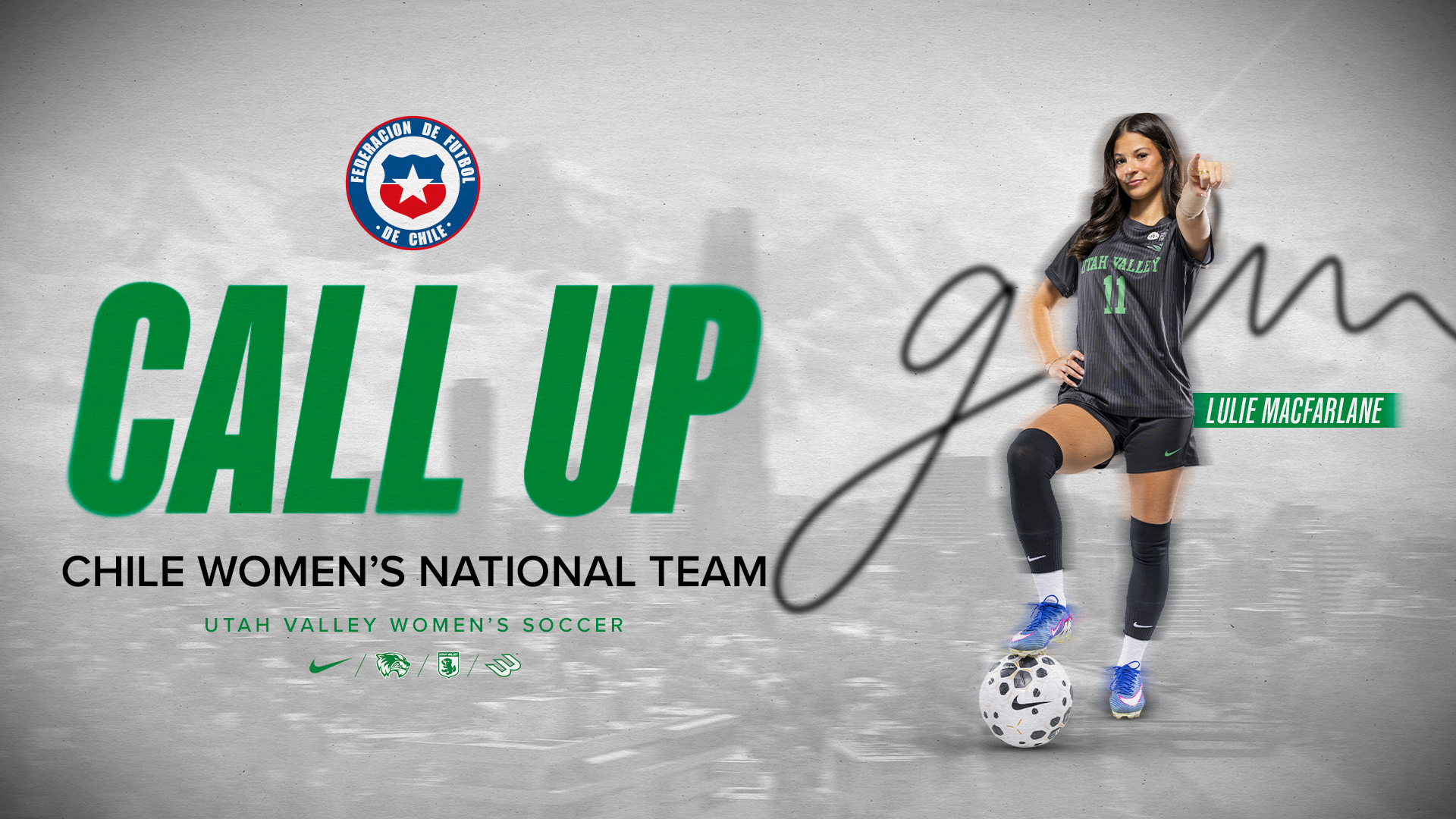 Lulie MacFarlane Chile Call Up 3