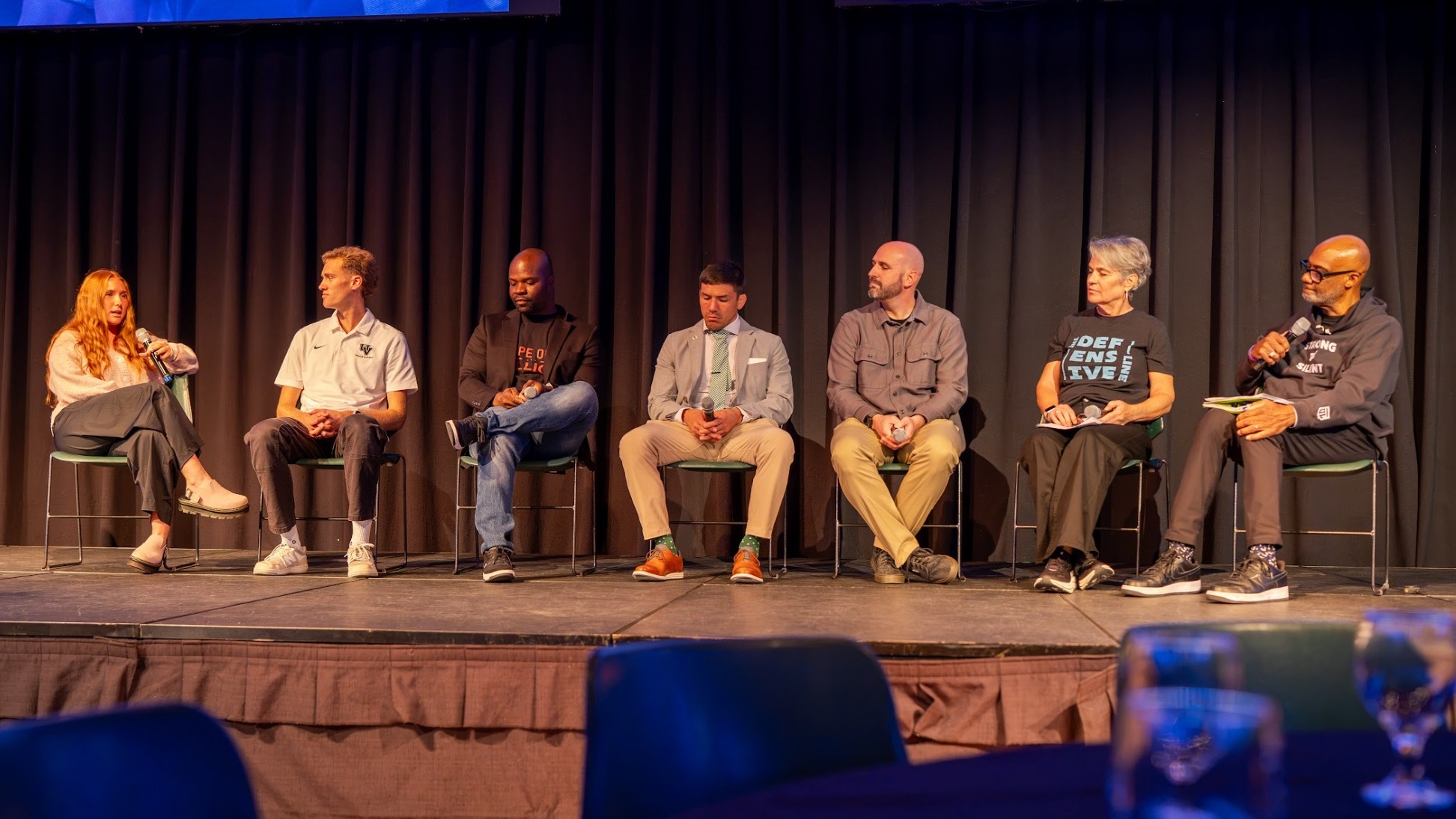 UVU, Intermountain Health and The Defensive Line Mental Health Panel at an event held on UVU campus on Oct. 8, 2026