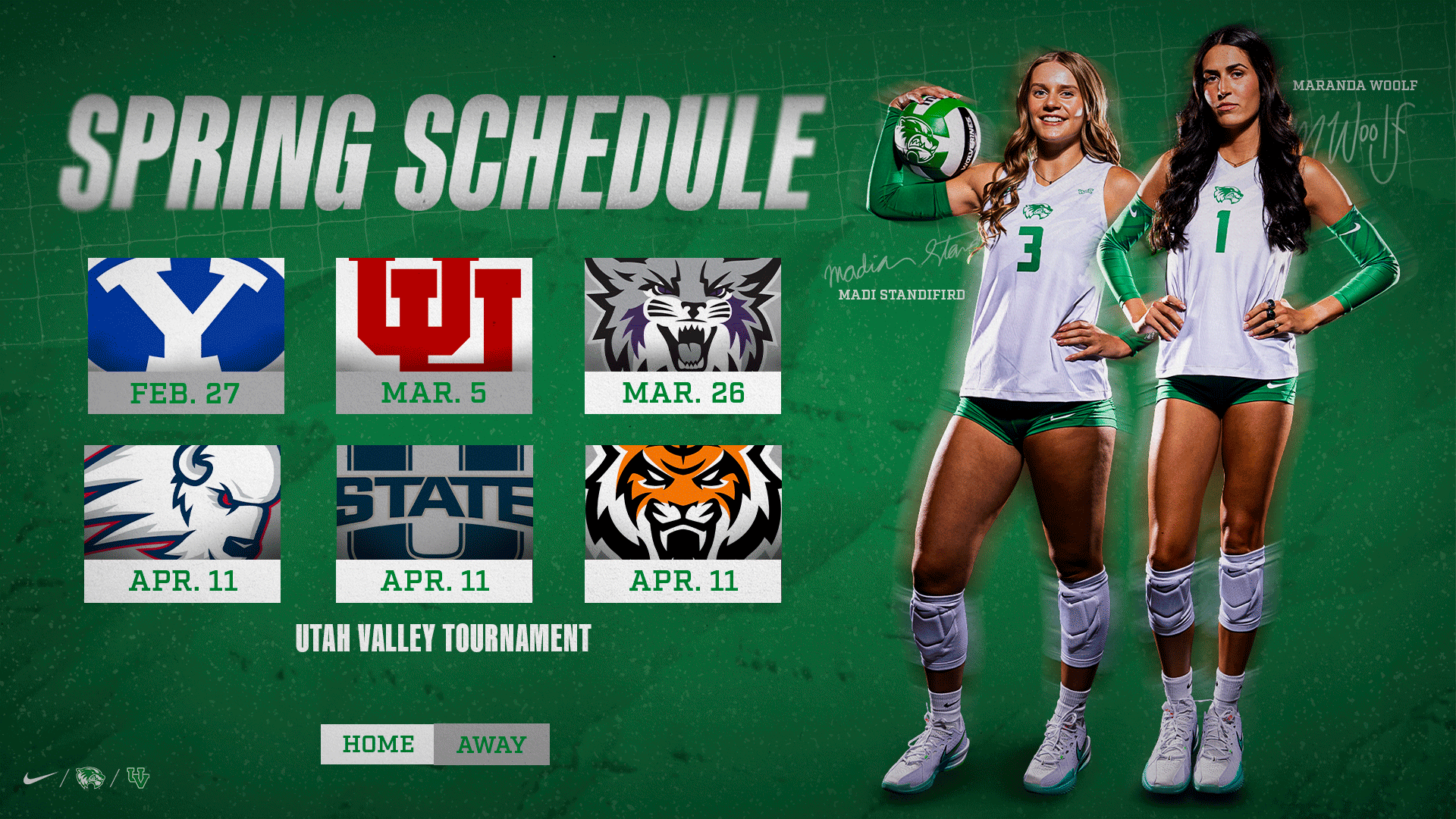 2026 Volleyball Spring Schedule