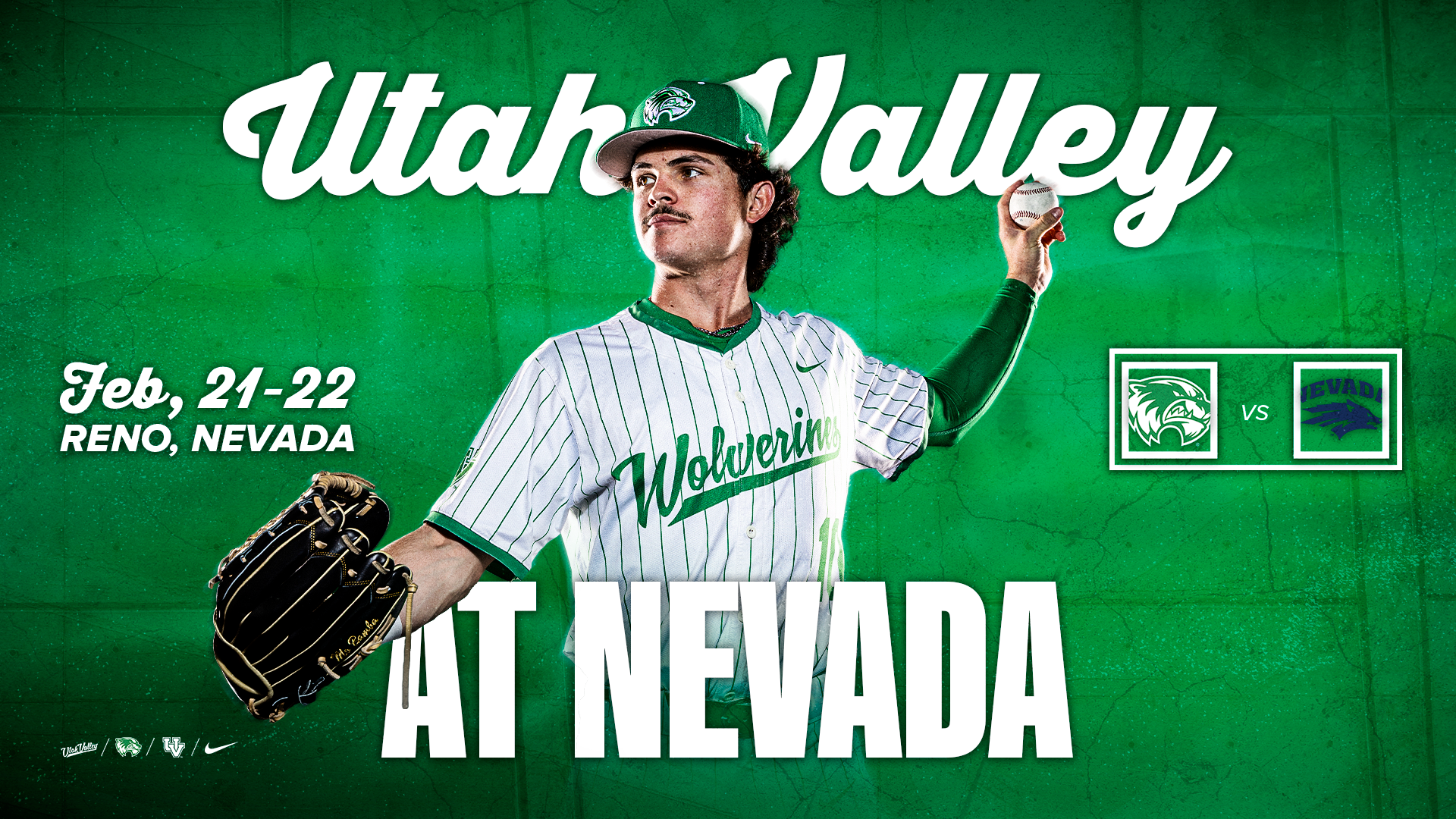 Utah Valley at Nevada Series Preview Graphic