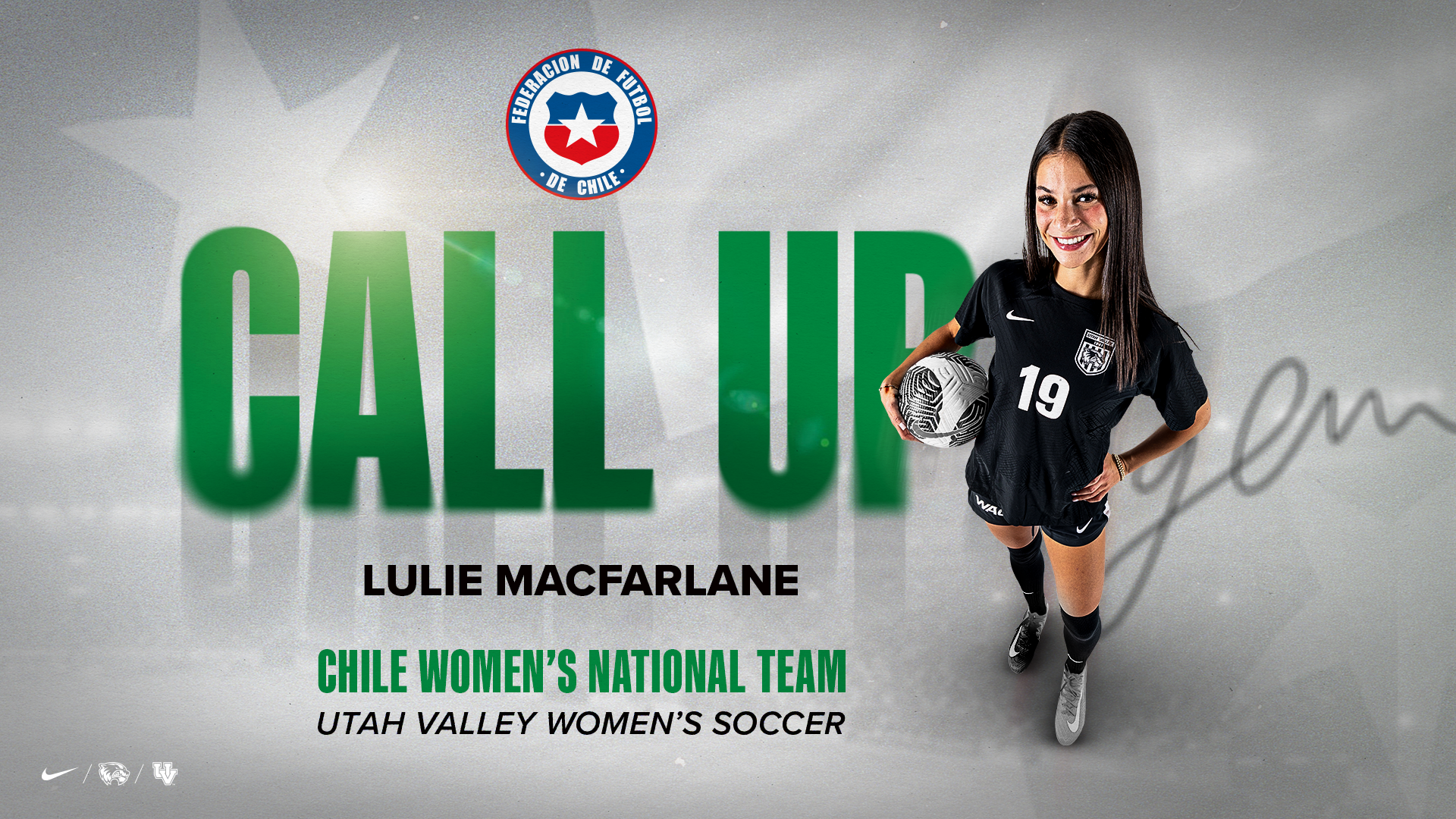 Lulie MacFarlane Chile Call up 2