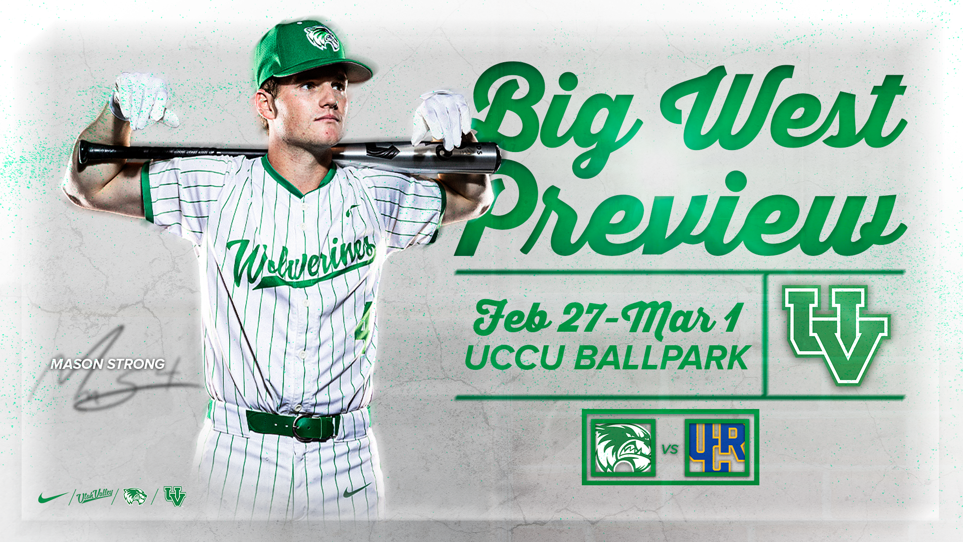 UVU Baseball Website Preview Graphic