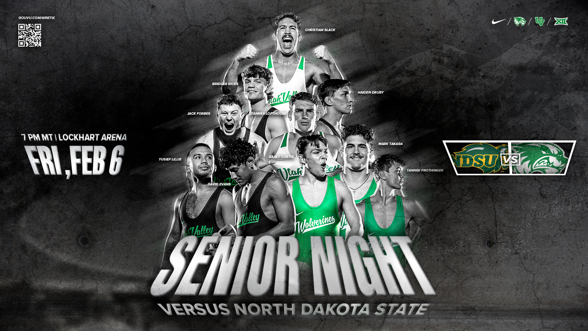 Wrestling 2026 Senior Night Preview Graphic