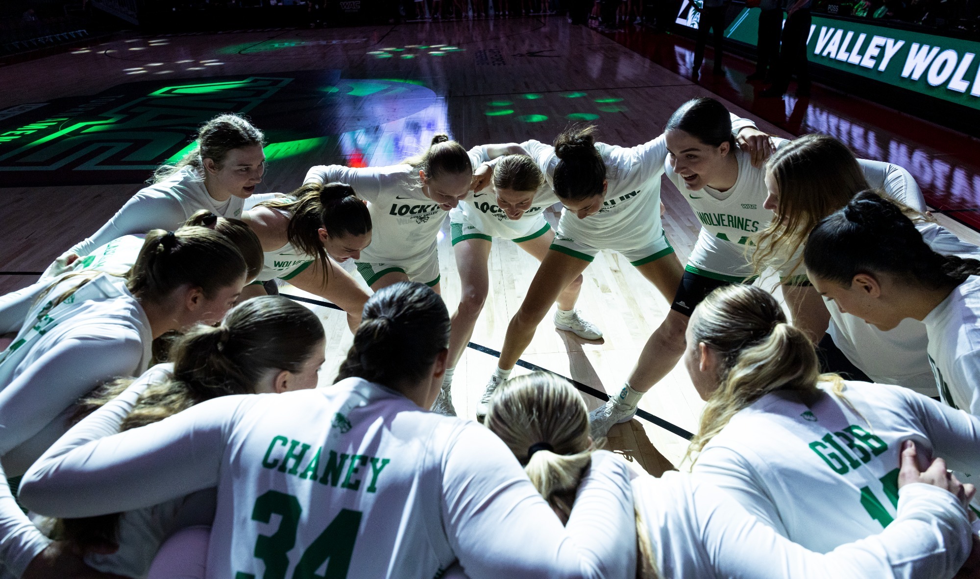 UVU Huddle before Tarleton State