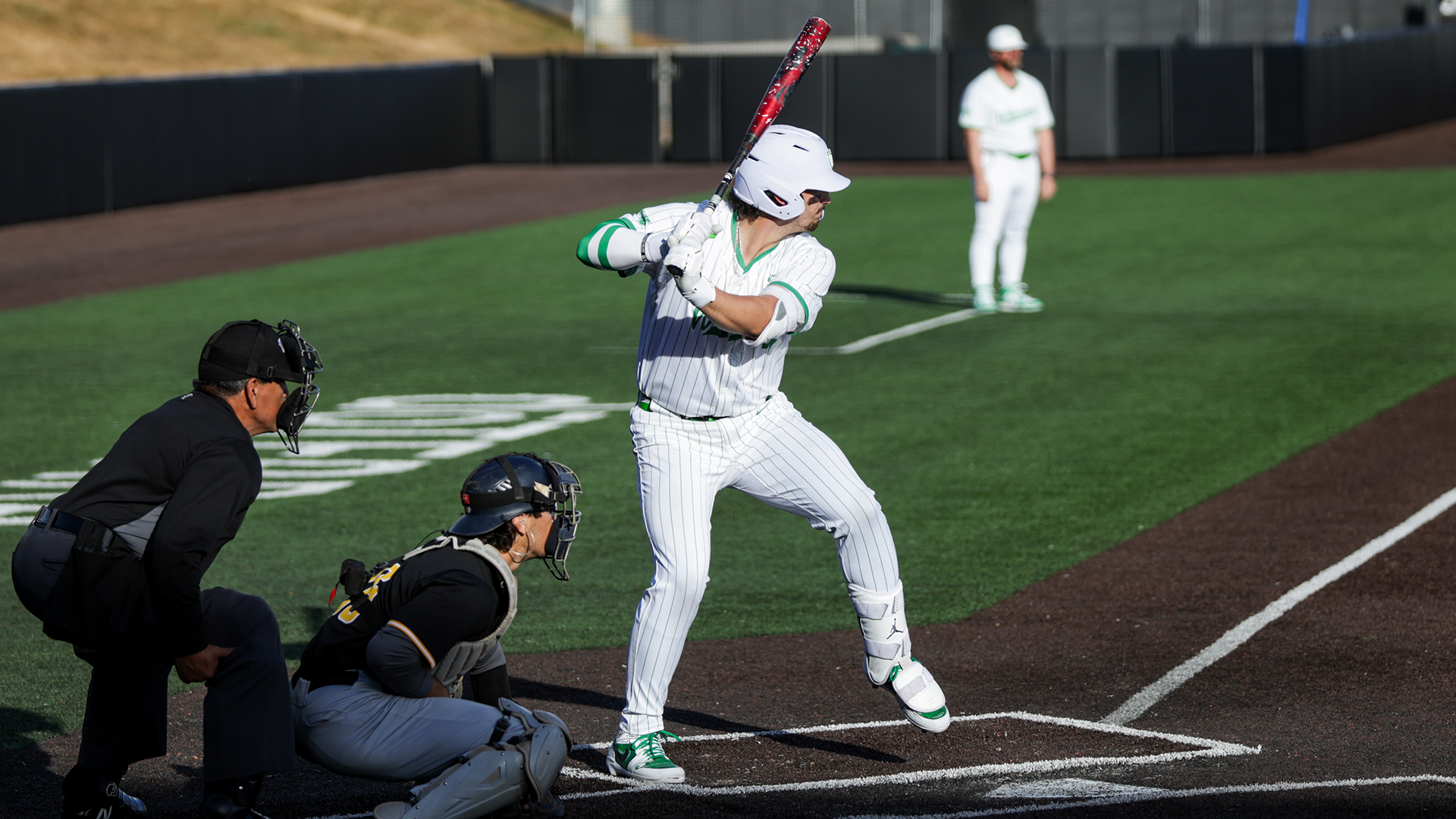 Hunter Katschke swings at the plate against UC Riverside