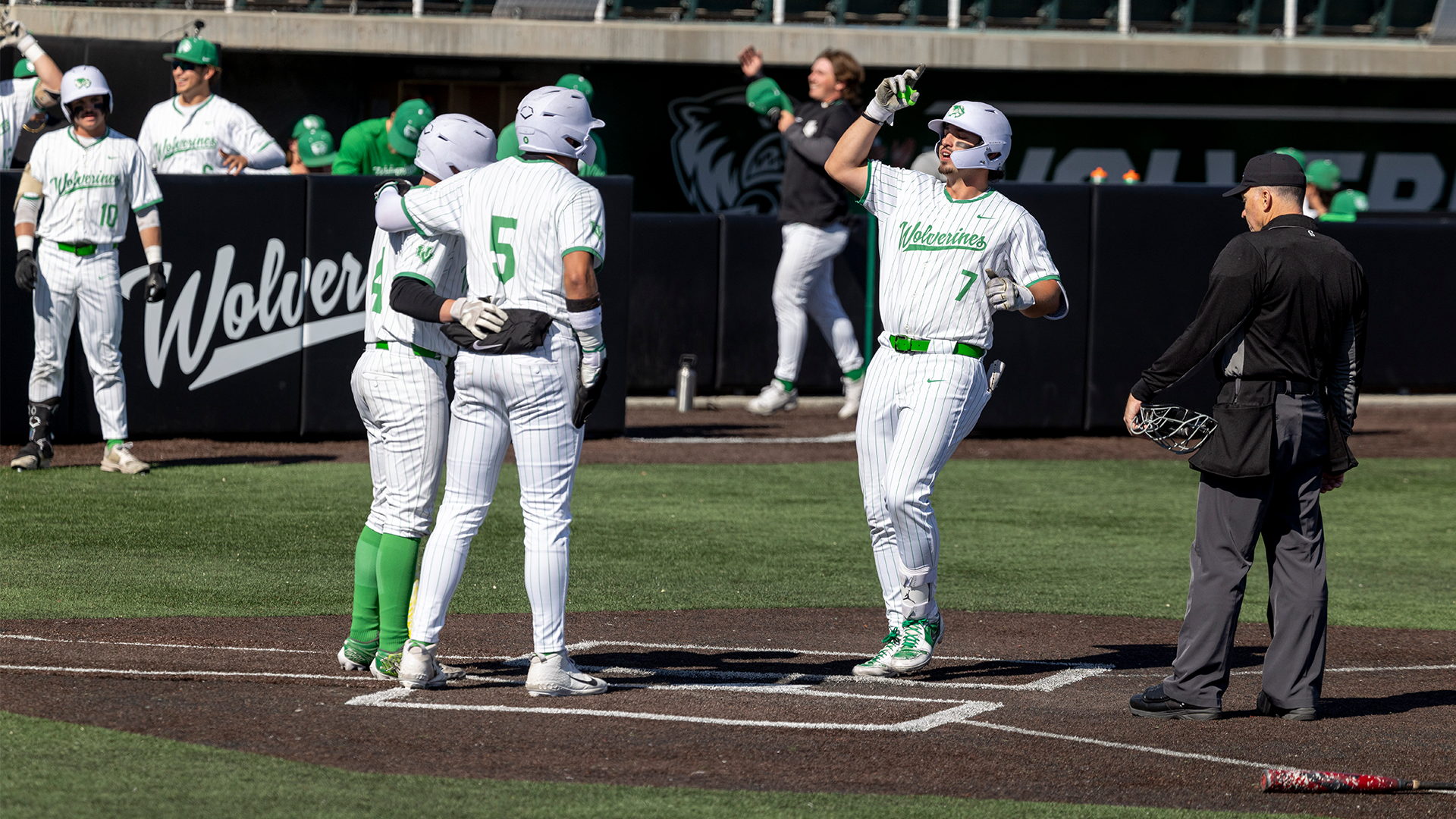 Katschke Home Run Celebration