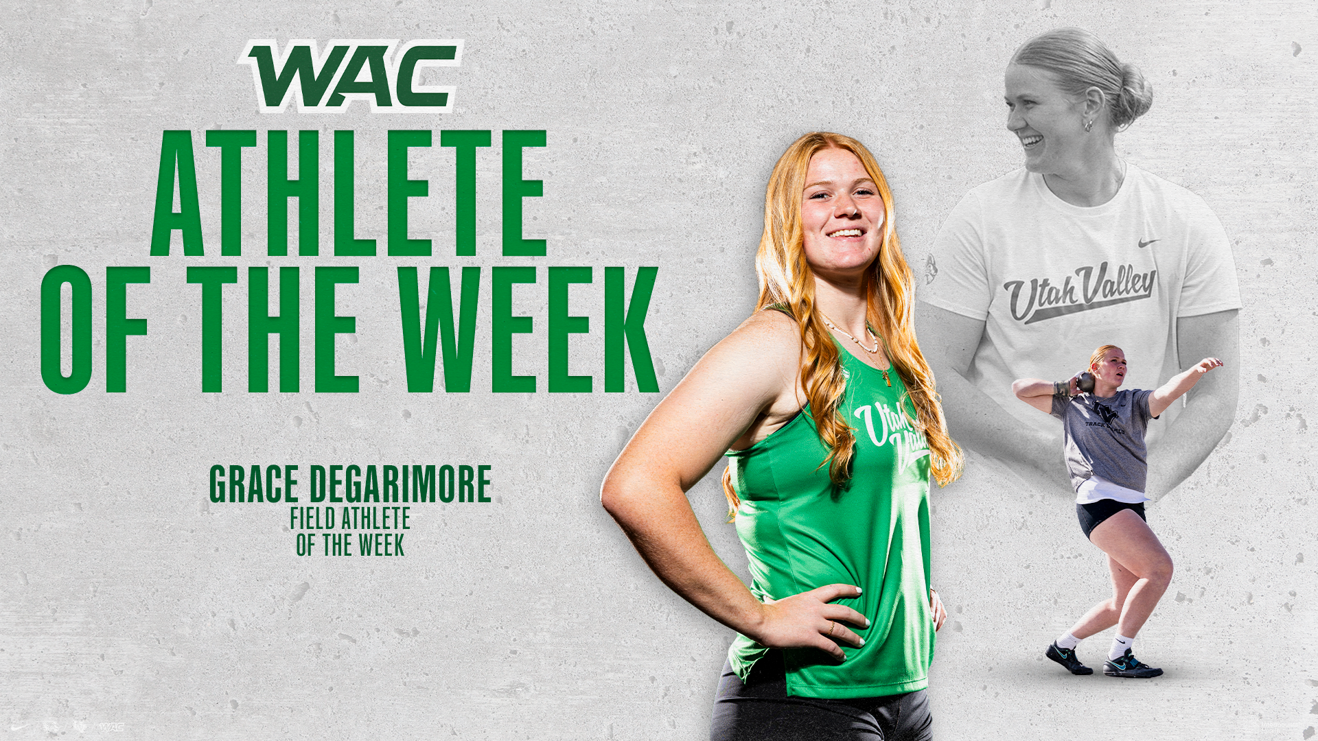 Grace Degarimore WAC AOTW