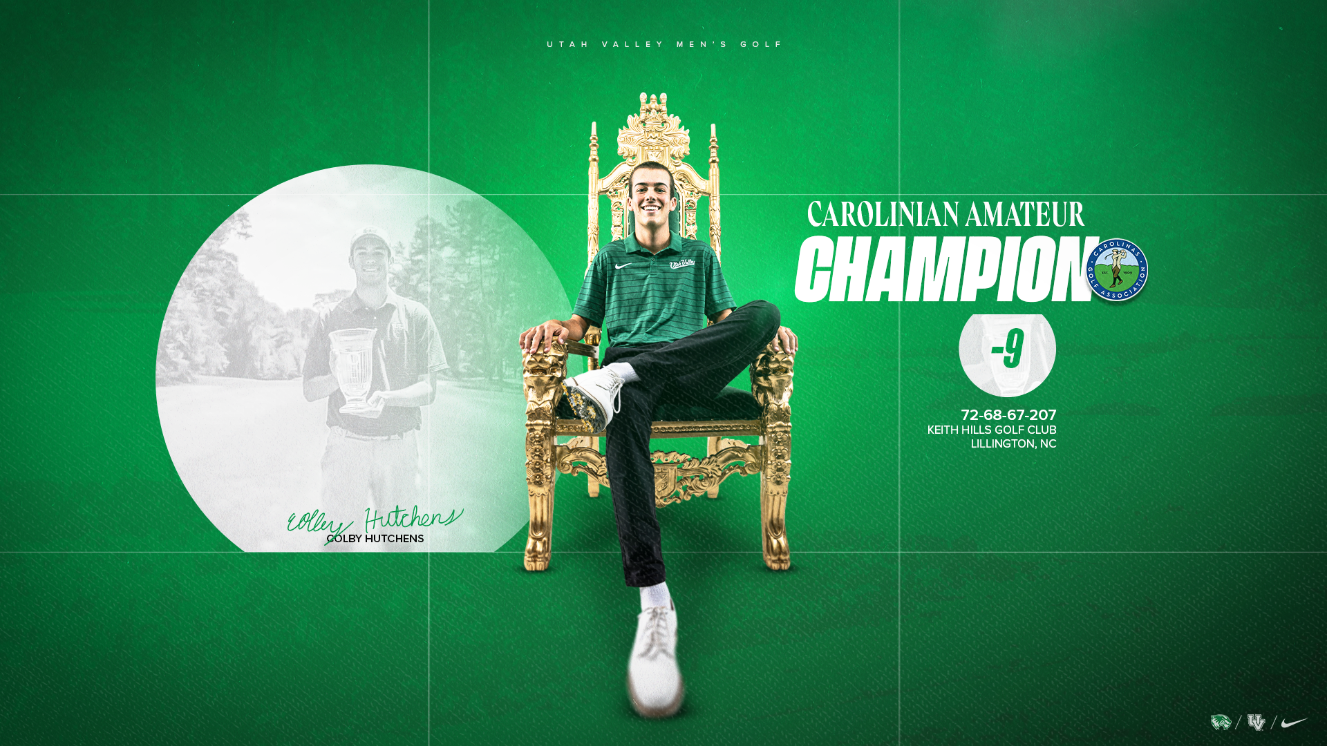 Colby Hutchens Carolinian Amateur Champion