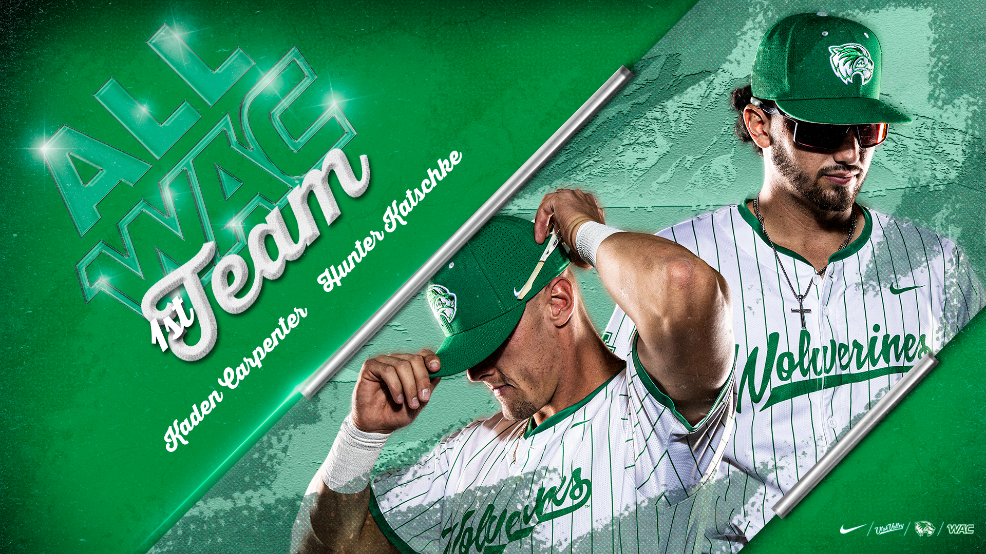 Kaden Carpenter and Hunter Katschke All-WAC Graphics