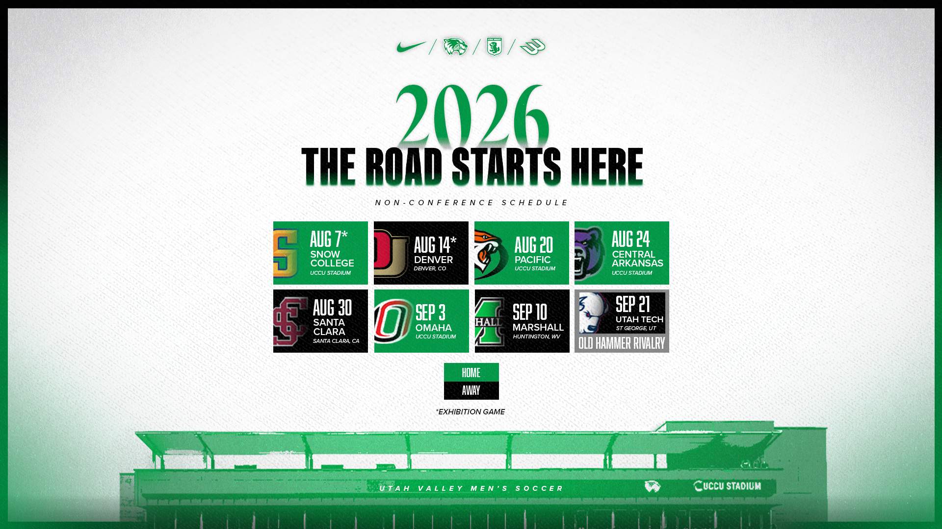 2026 Men's Soccer Non-Conference Schedule