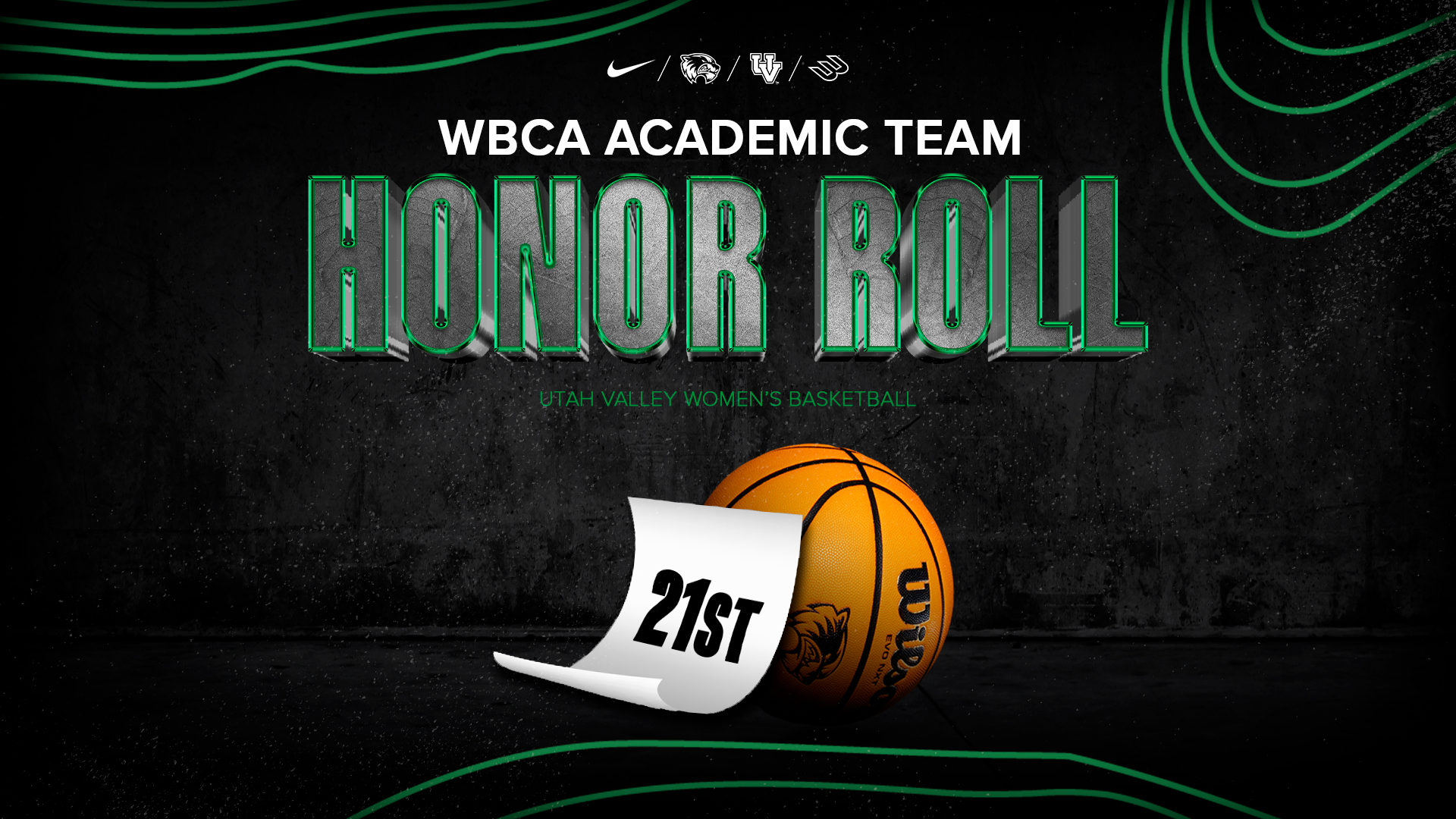 Utah Valley Women's Basketball Academic Team Honor Roll 