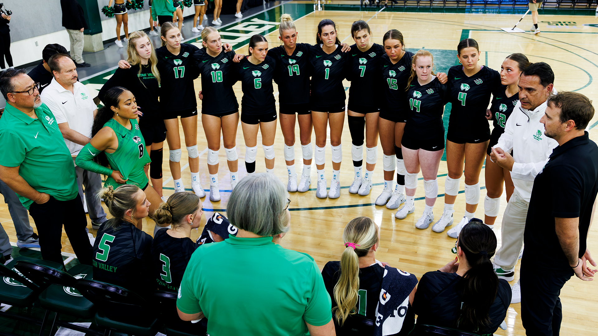 UVU Huddles against Utah 