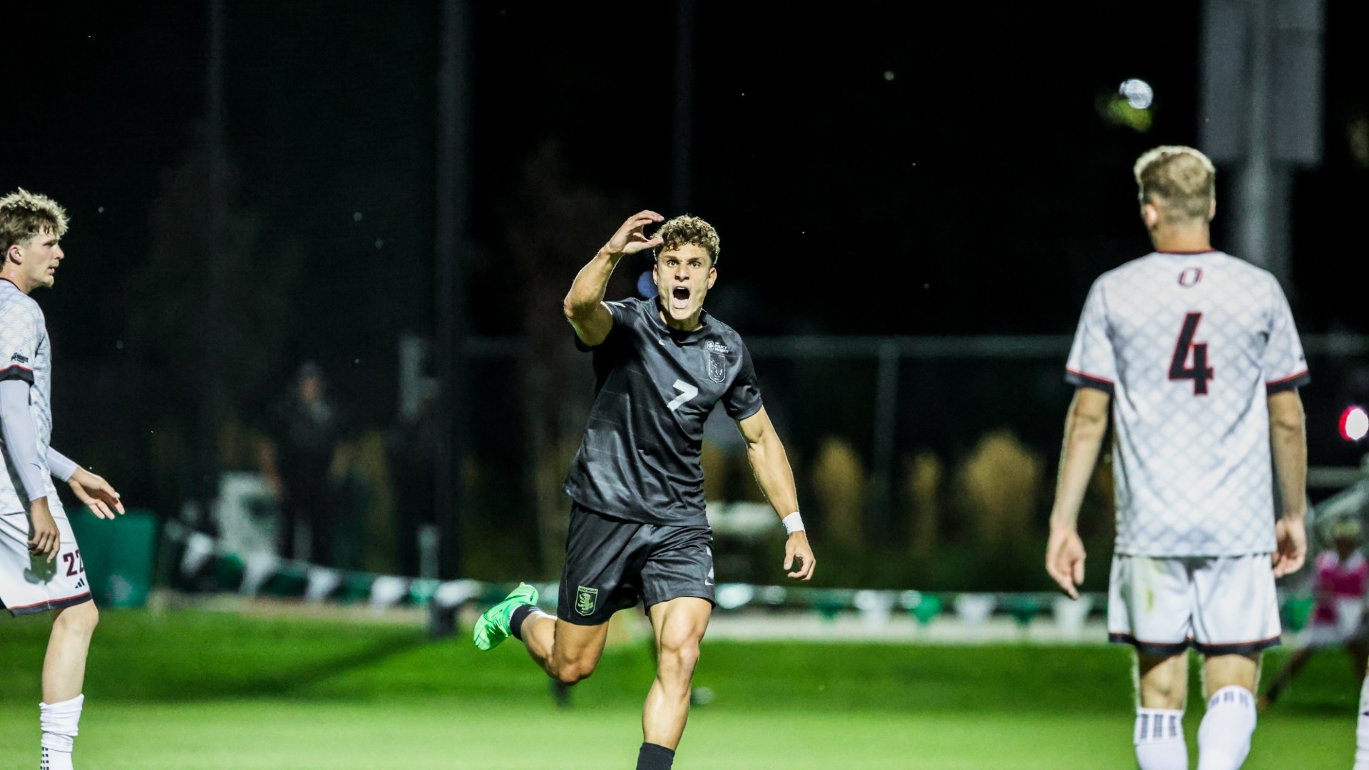 Jose Montealegre celebrates his equalizer vs Omaha
