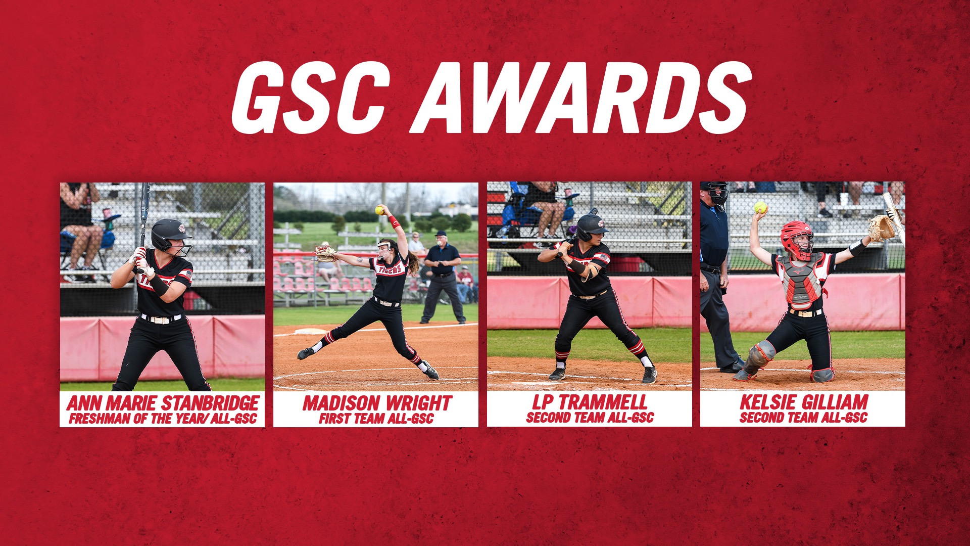 Stanbridge Named GSC Freshman of the Year, Four Tigers Earn AllGSC