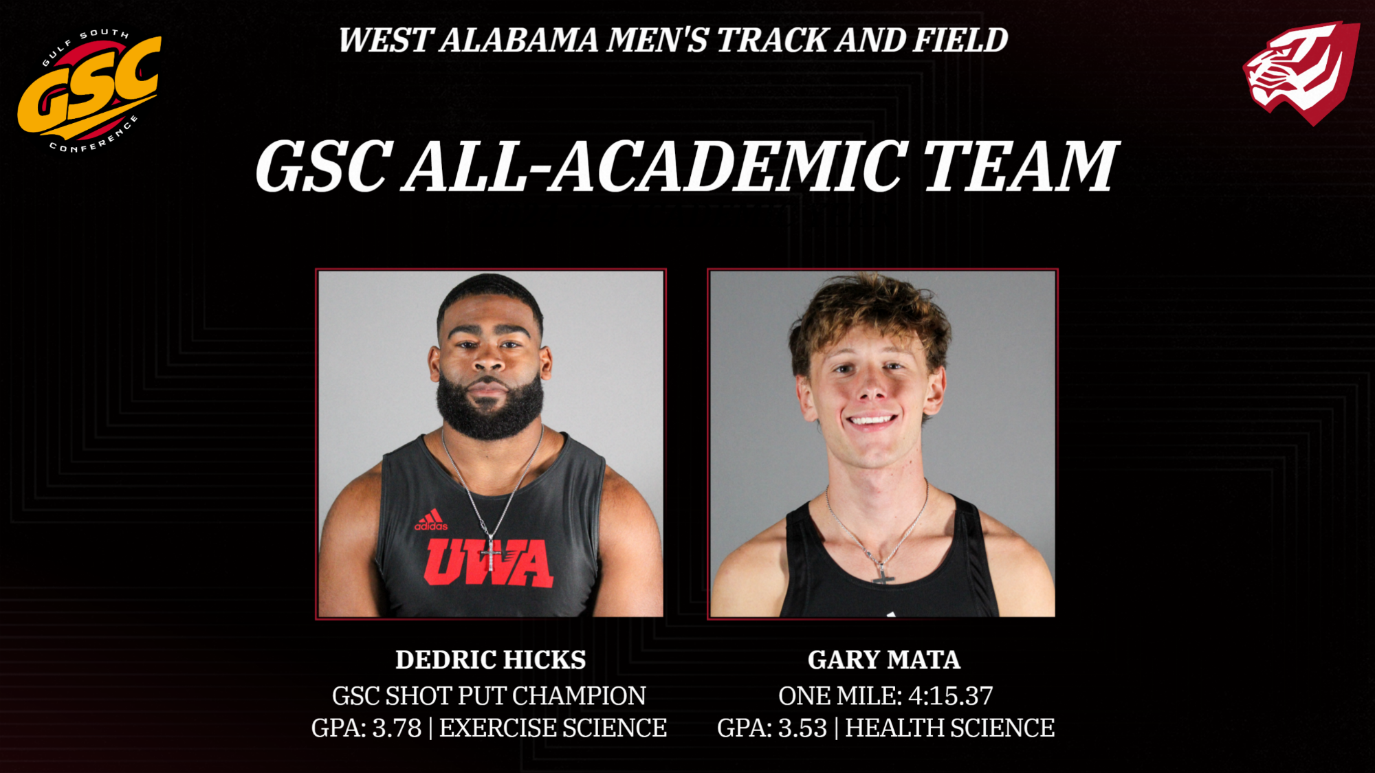 Hicks, Mata GSC All-Academic