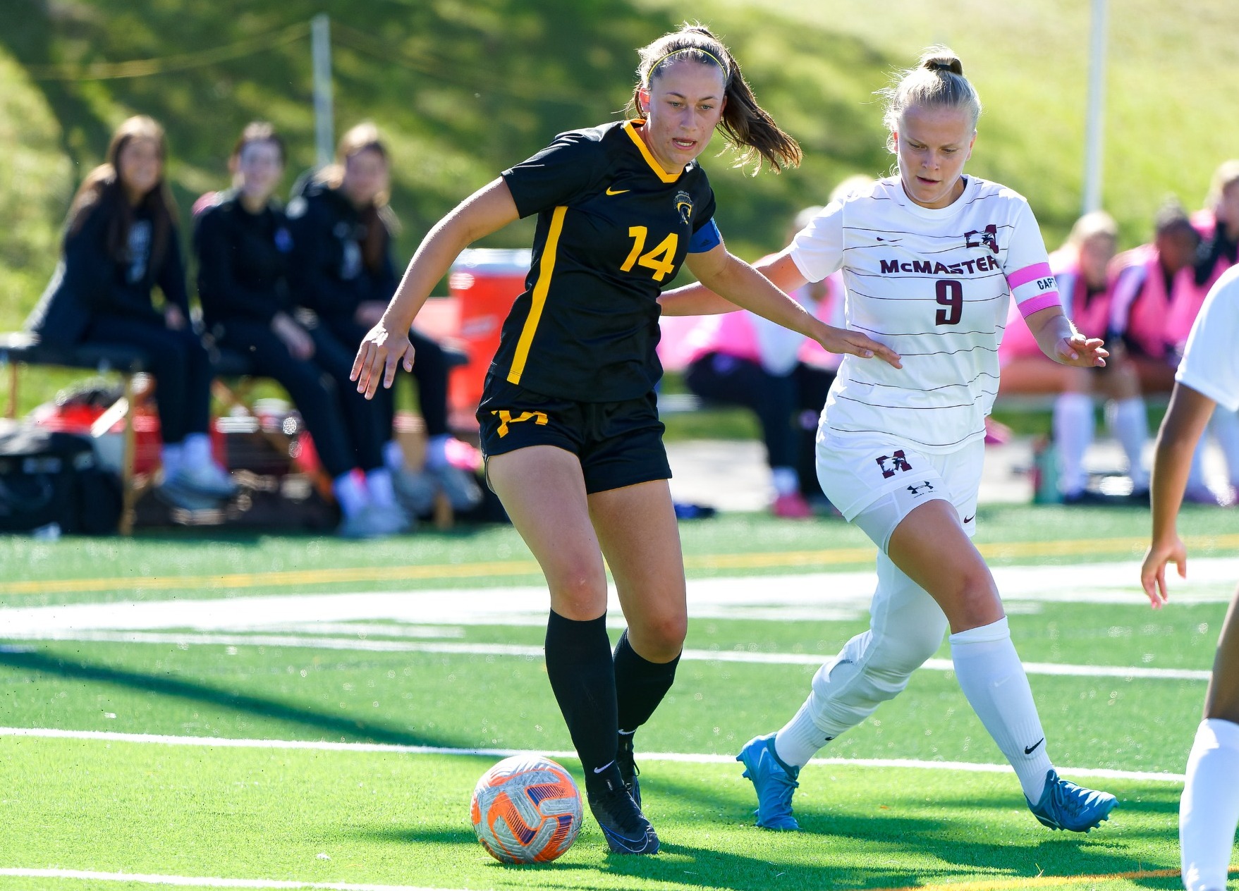 Warrior controlling ball possession.