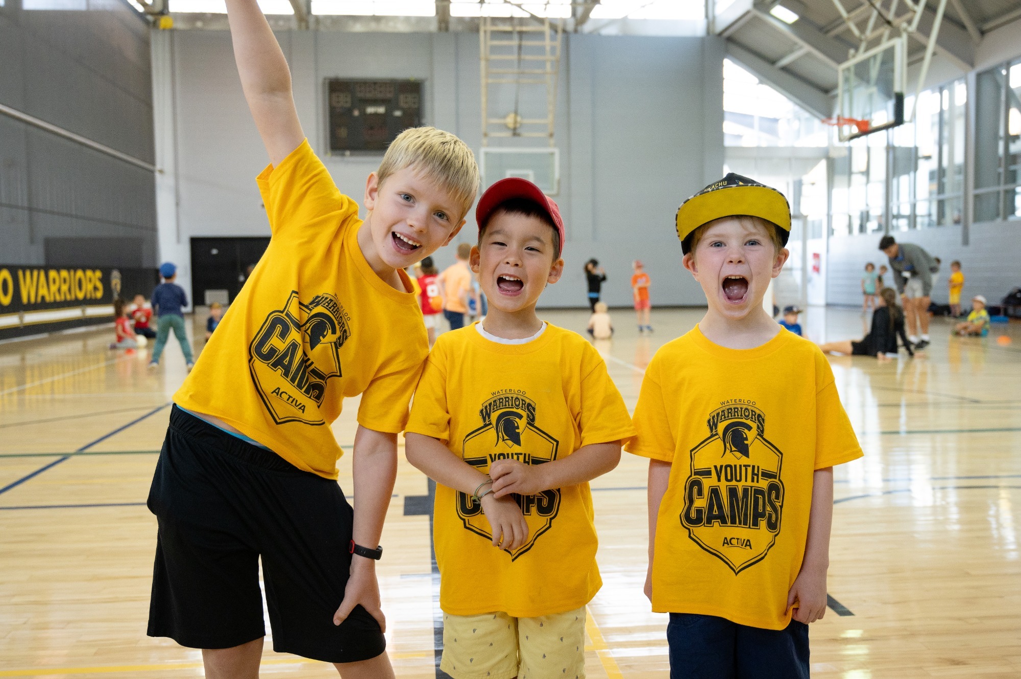 Youth Campers smiling at the camera