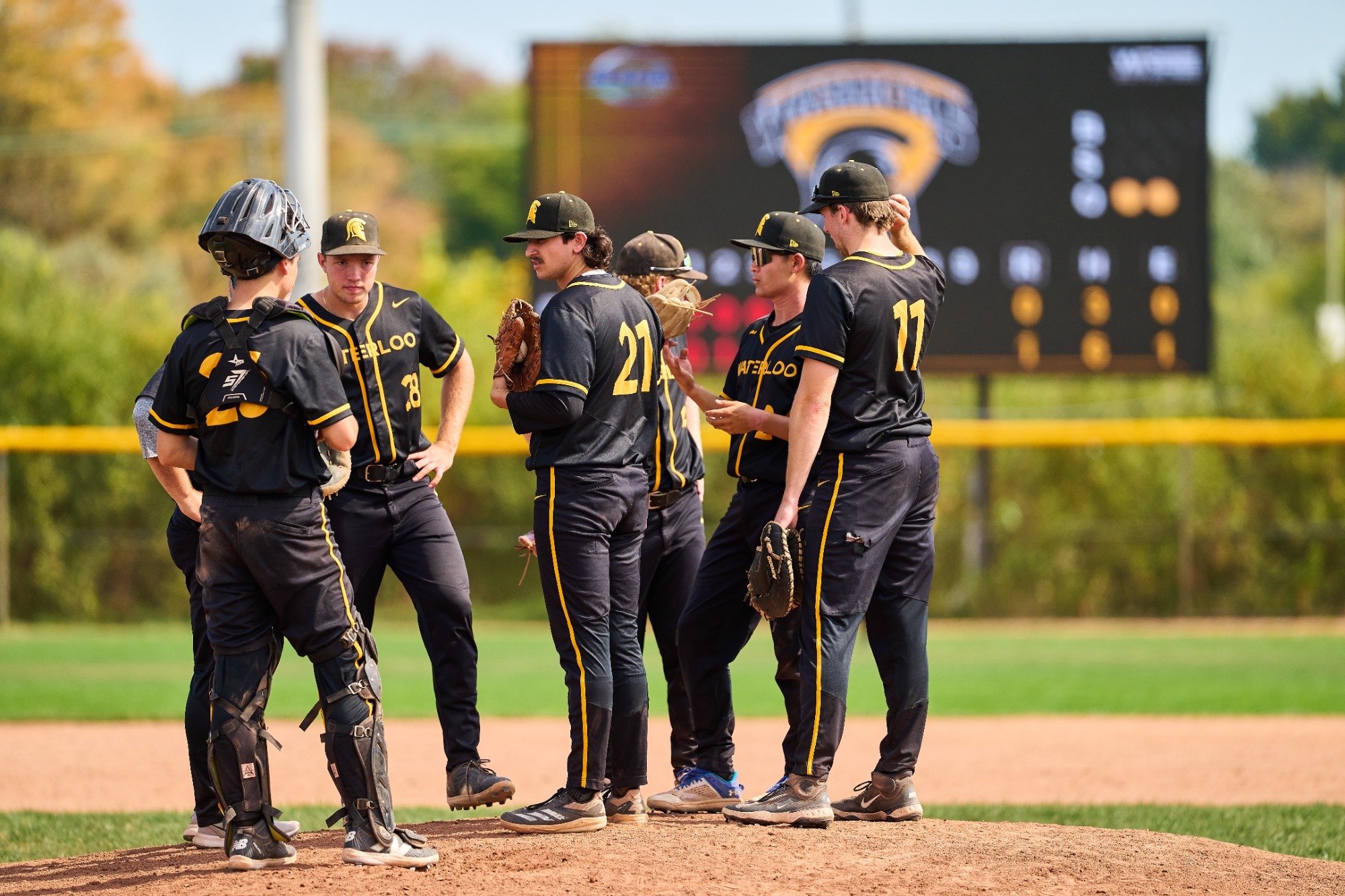Mound visit at Jack Couch Park