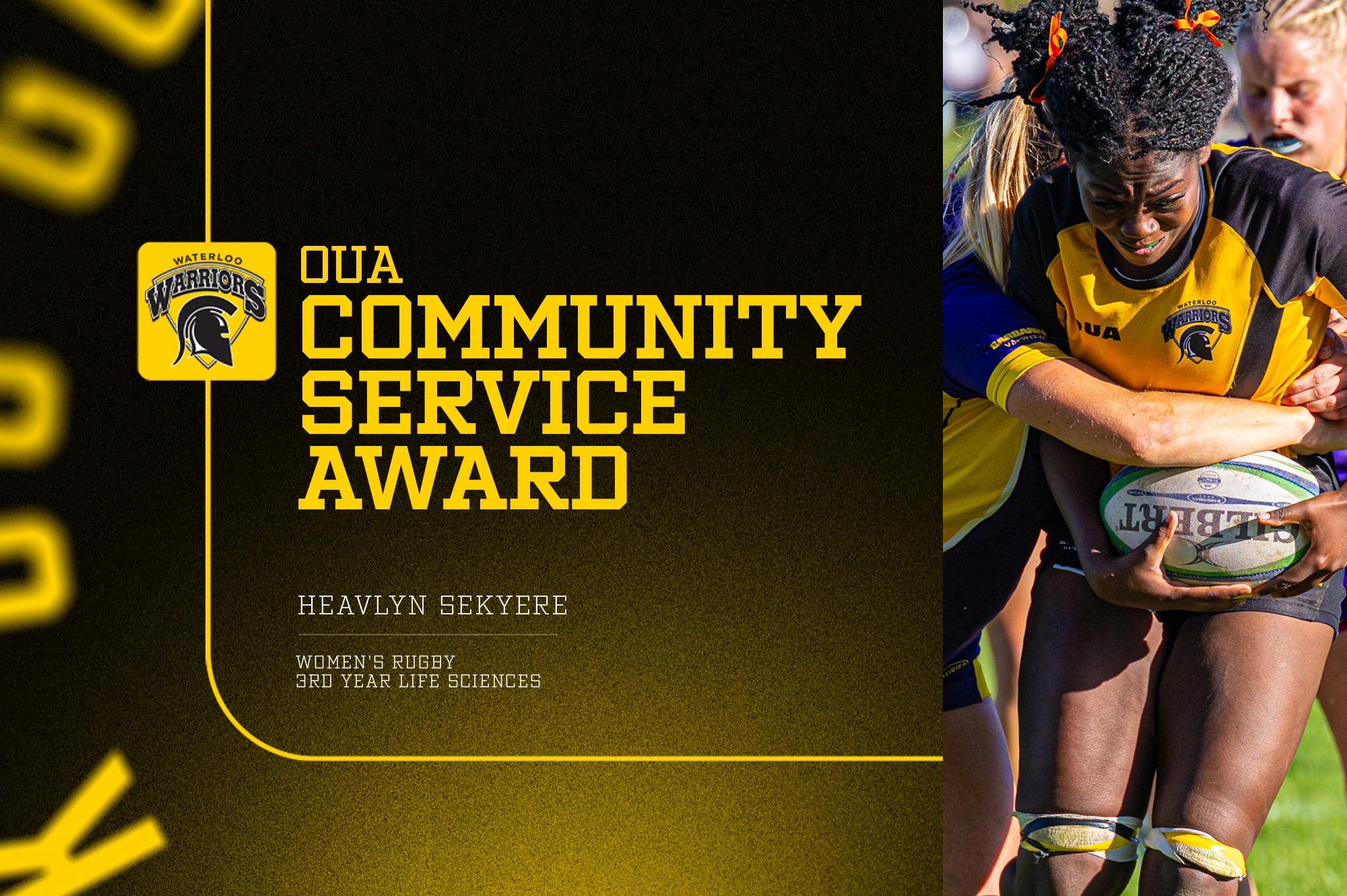 Heavlyn Sekyere OUA Community Service Award graphic