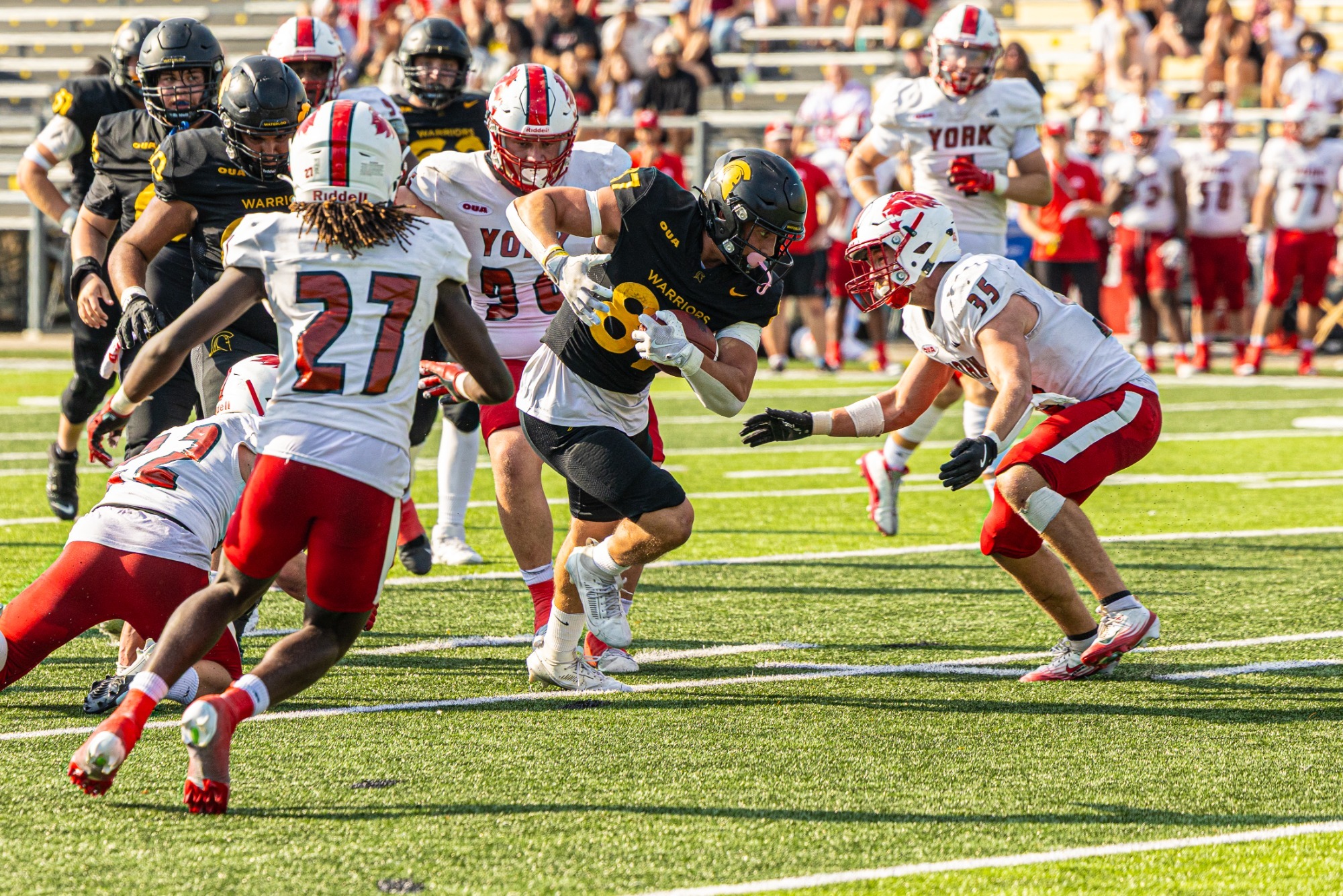 Evan Basalyga on Senior Day vs York