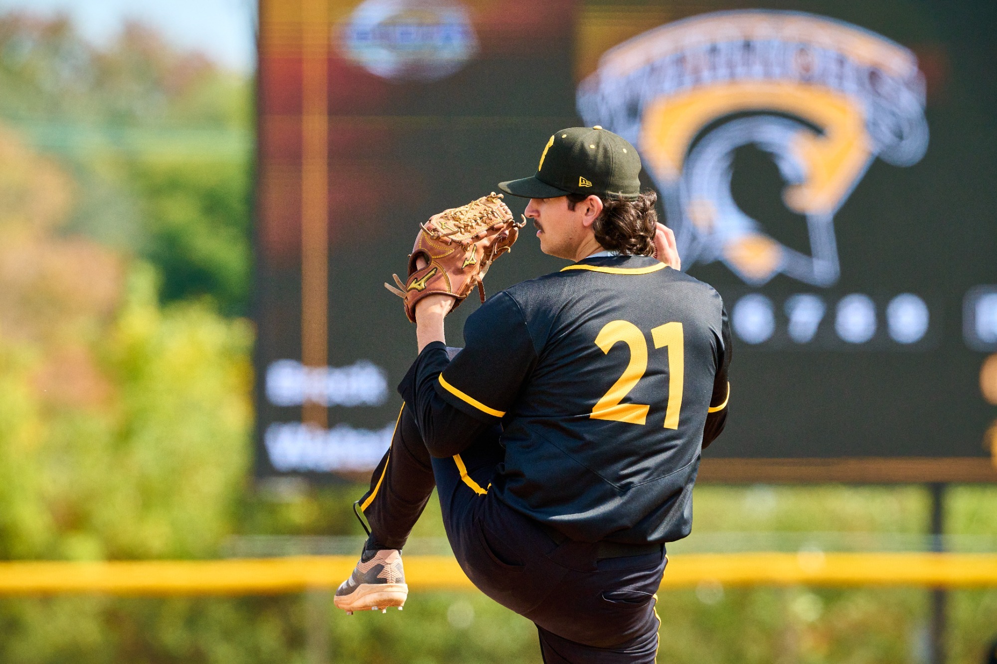 Aidan Armitage mid-pitch