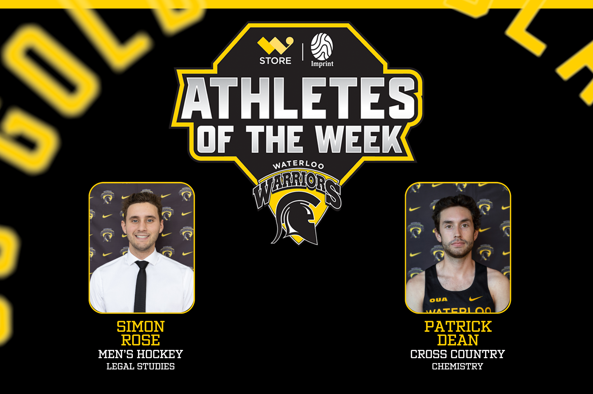 Athlete's of the Week