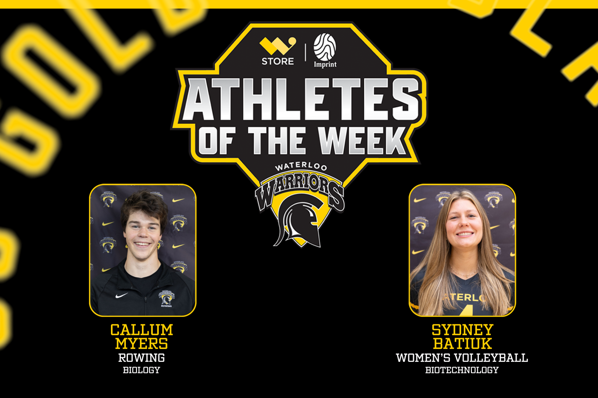 Athletes of the Week