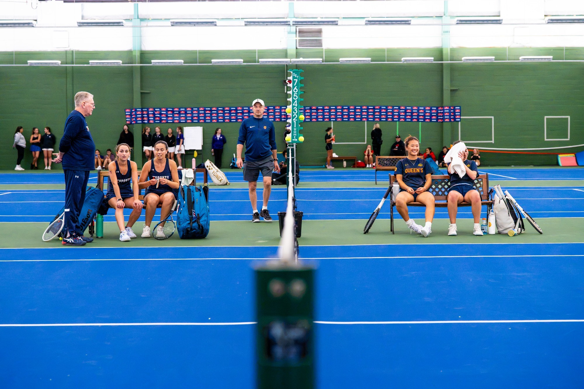 Toronto vs Queen's in the 2026 OUA Women's Tennis Championship gold medal match