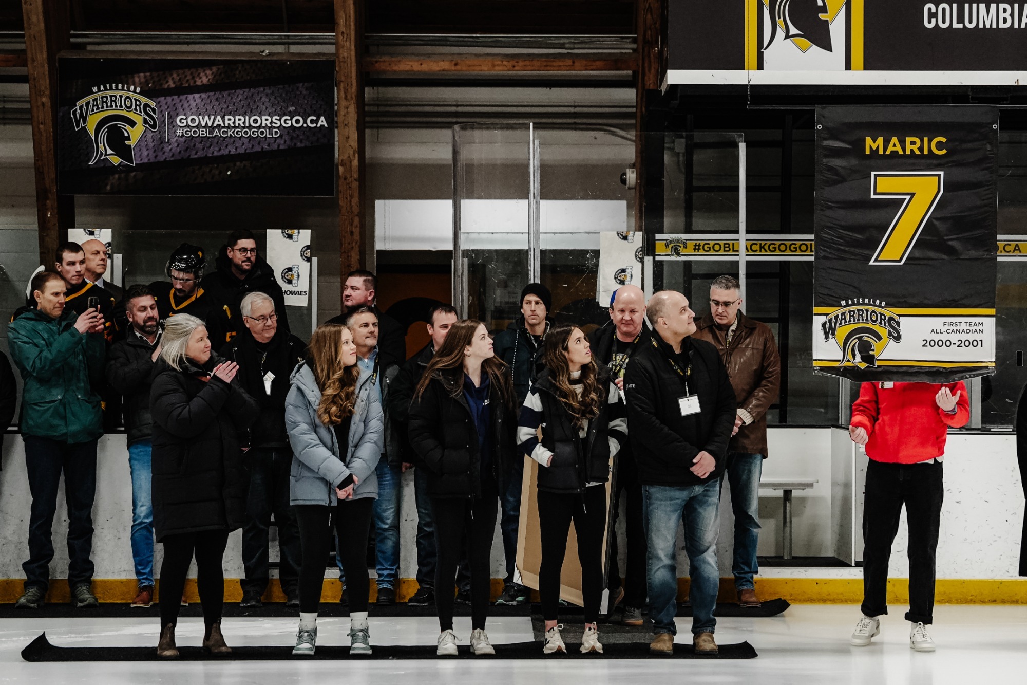 Rob Maric banner raising