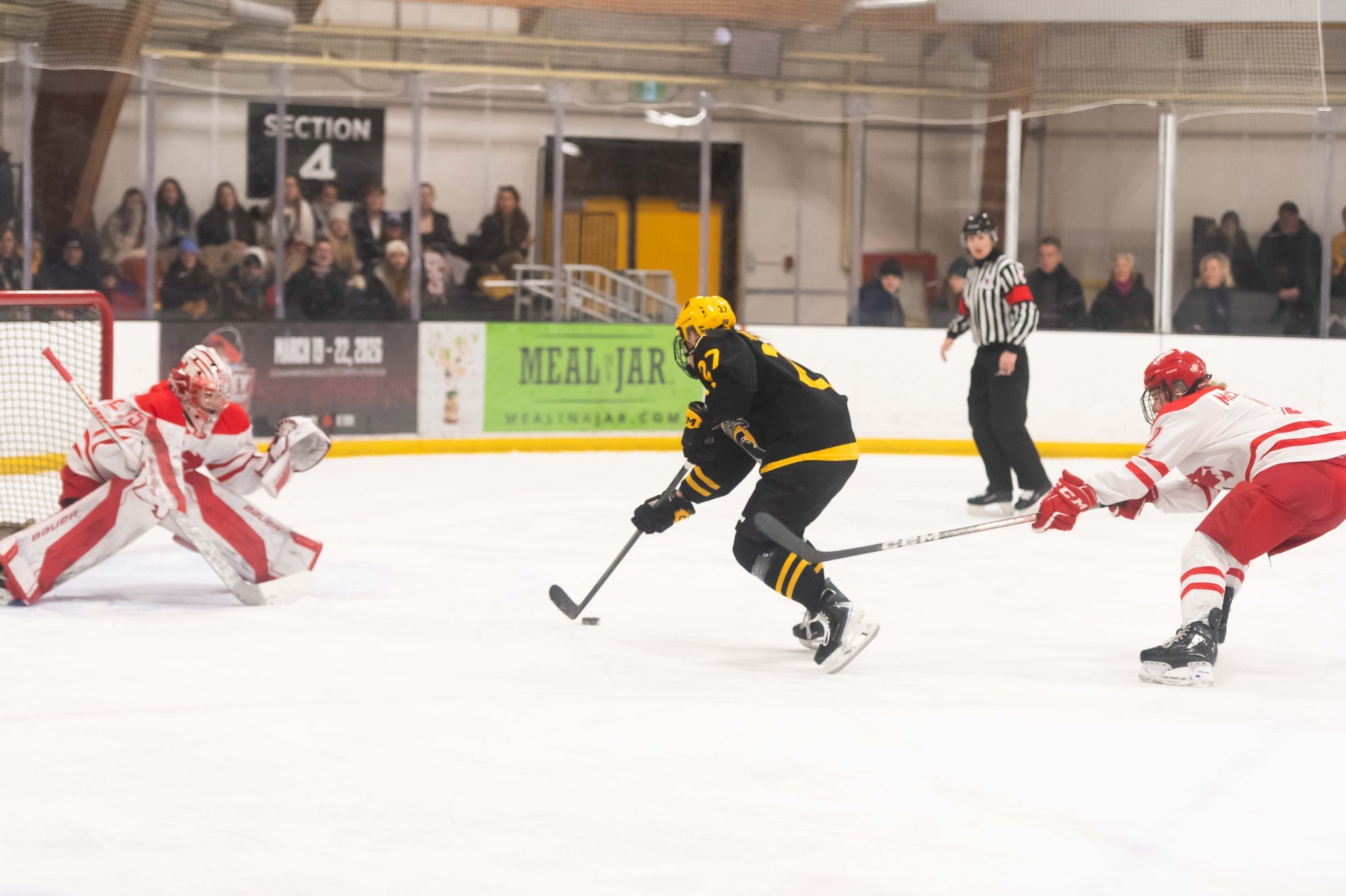 Nikki McDonald on a breakaway