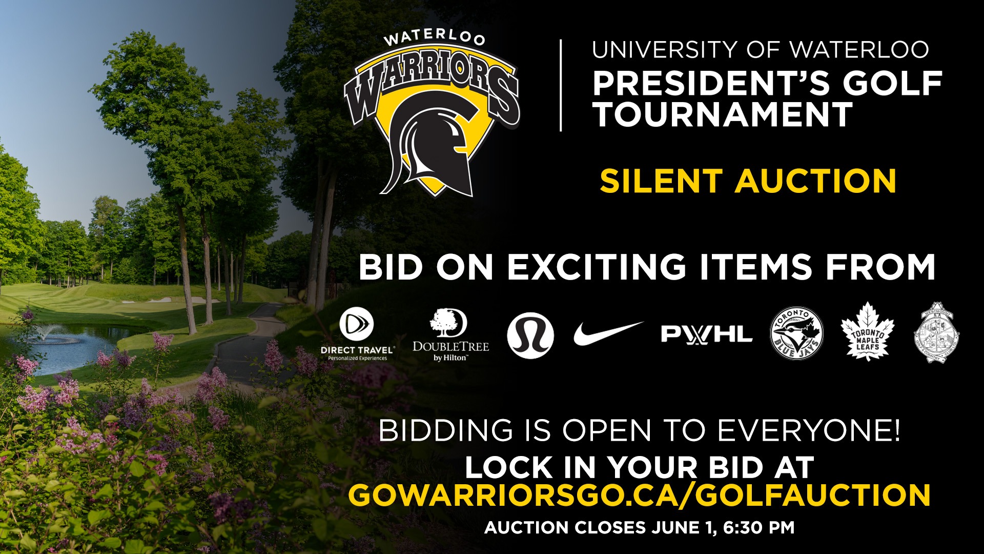 2026 President's Golf Tournament Silent Auction
