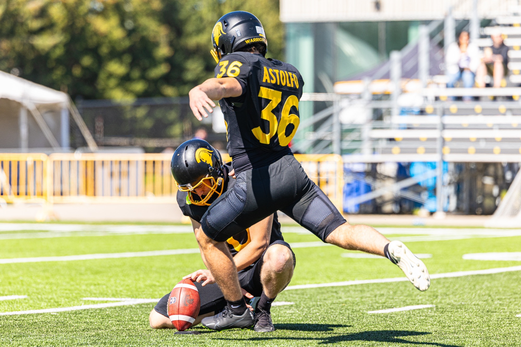Evan Astolfo Kicks the Field Goal
