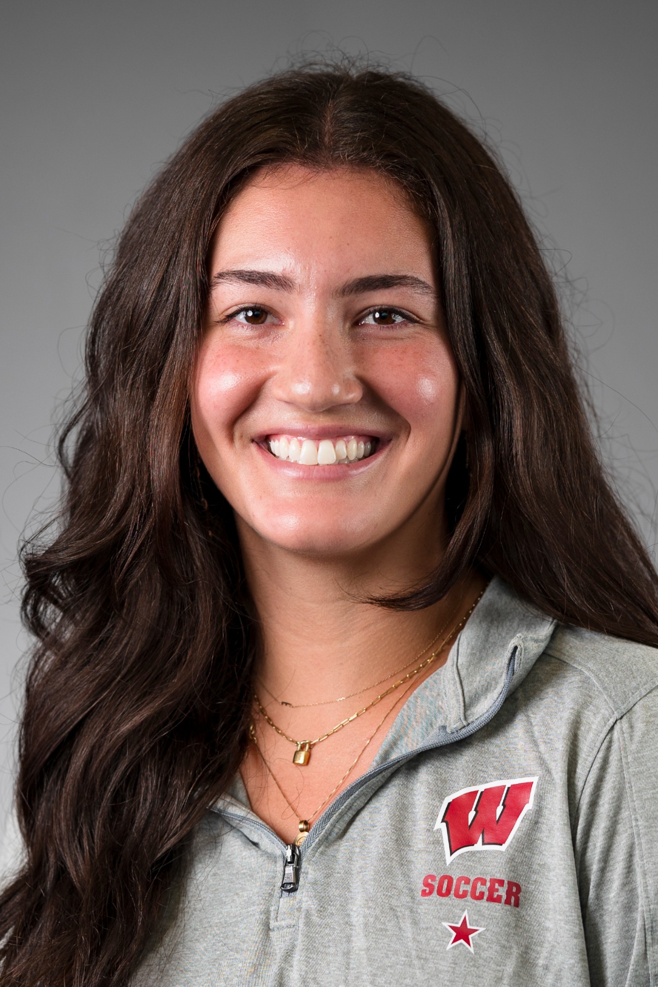 Emma Abrams University of Wisconsin poses for headshots Aug. 05, 2024 in Madison, Wisconsin.
Photo by Darren Hauck/Wisconsin Athletic Communications