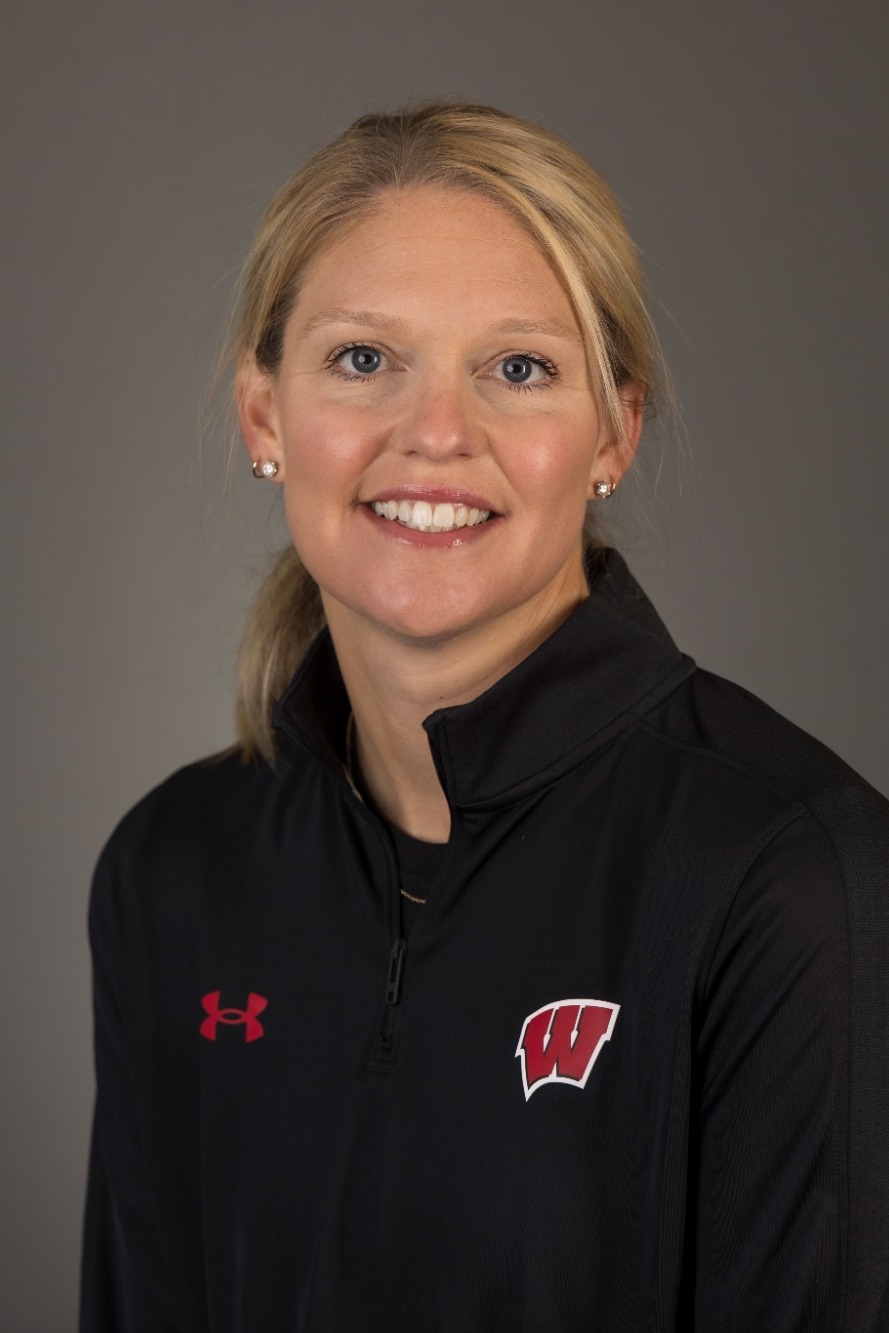 Kristy King of the University of Wisconsin swim and dive team poses for his headshot September 4,  2024 in Madison, Wisconsin.
Photo by Tom Lynn/Wisconsin Athletic Communications