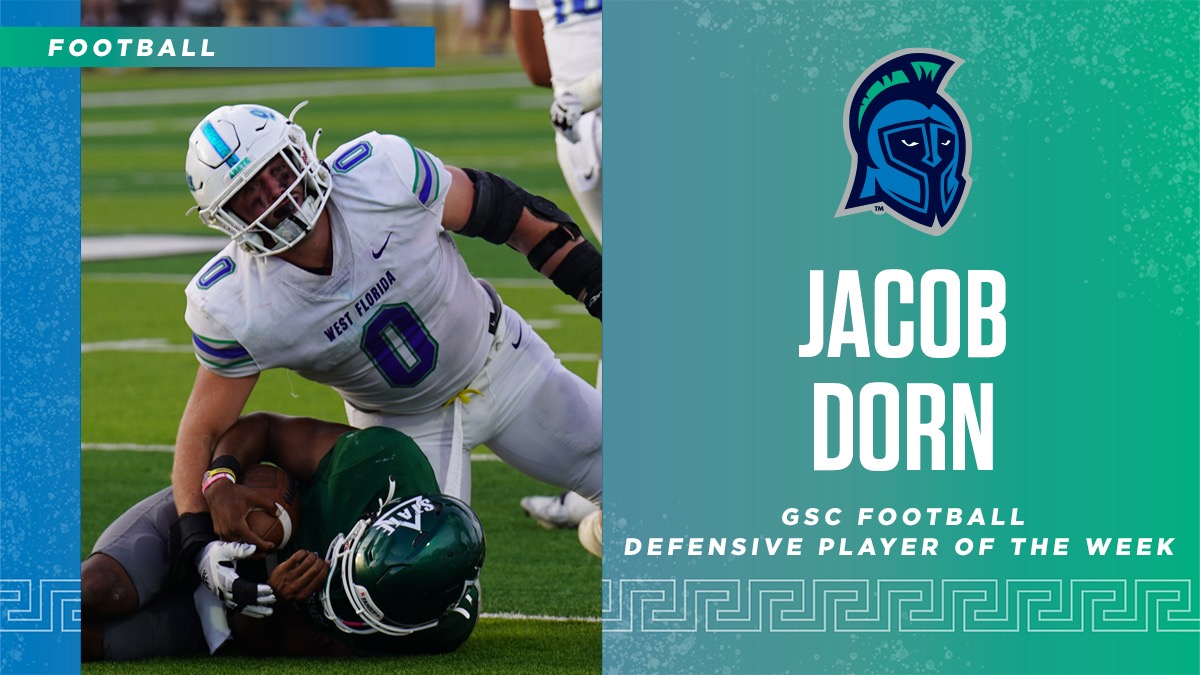 Jacob Dorn Named GSC Defensive Player of the Week University of West