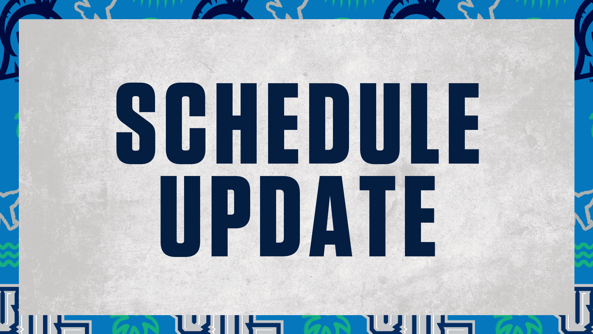Schedule change graphic